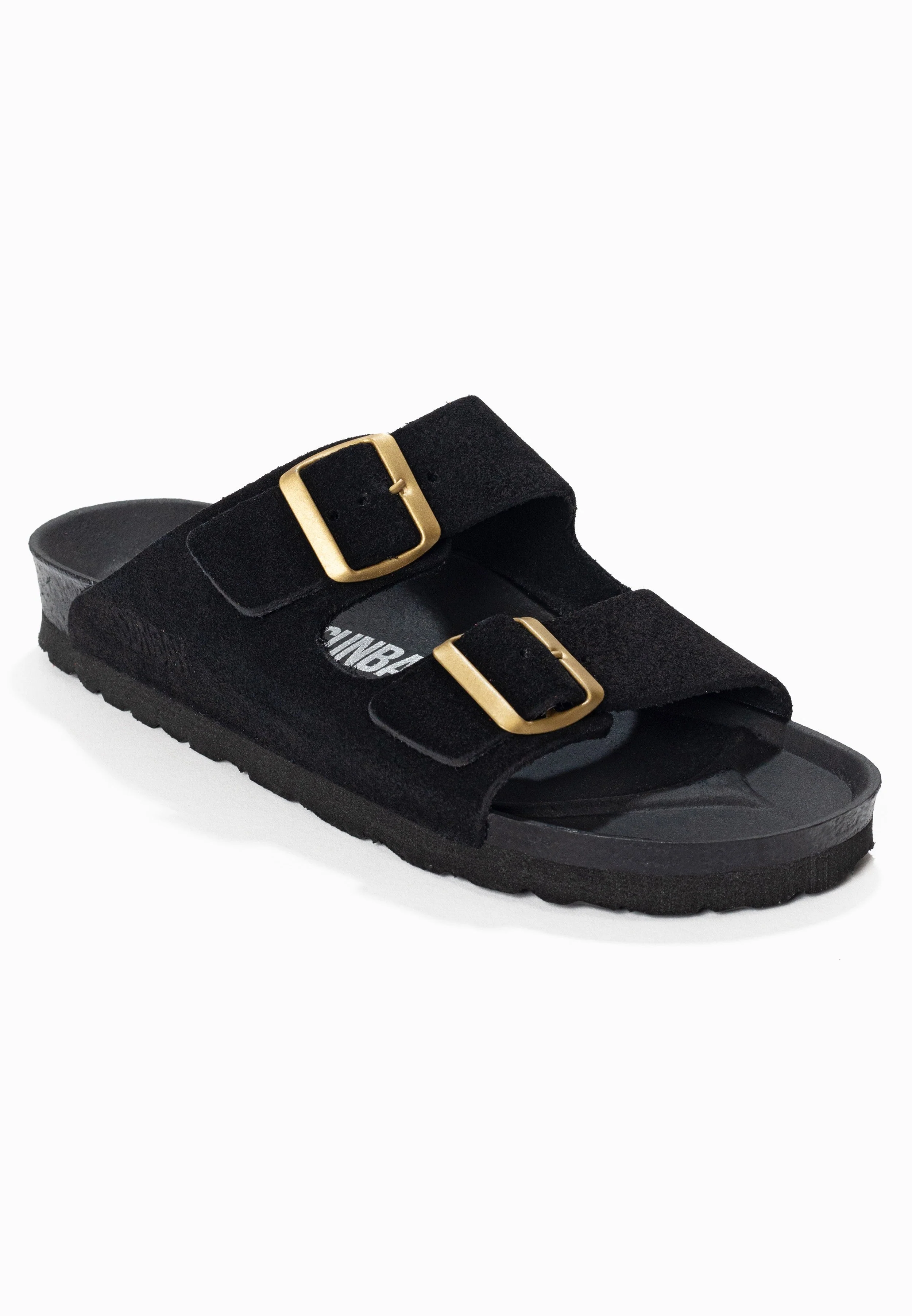 Sandales À Deux Brides Trefle - Cuir - Black - Femme - Image 2