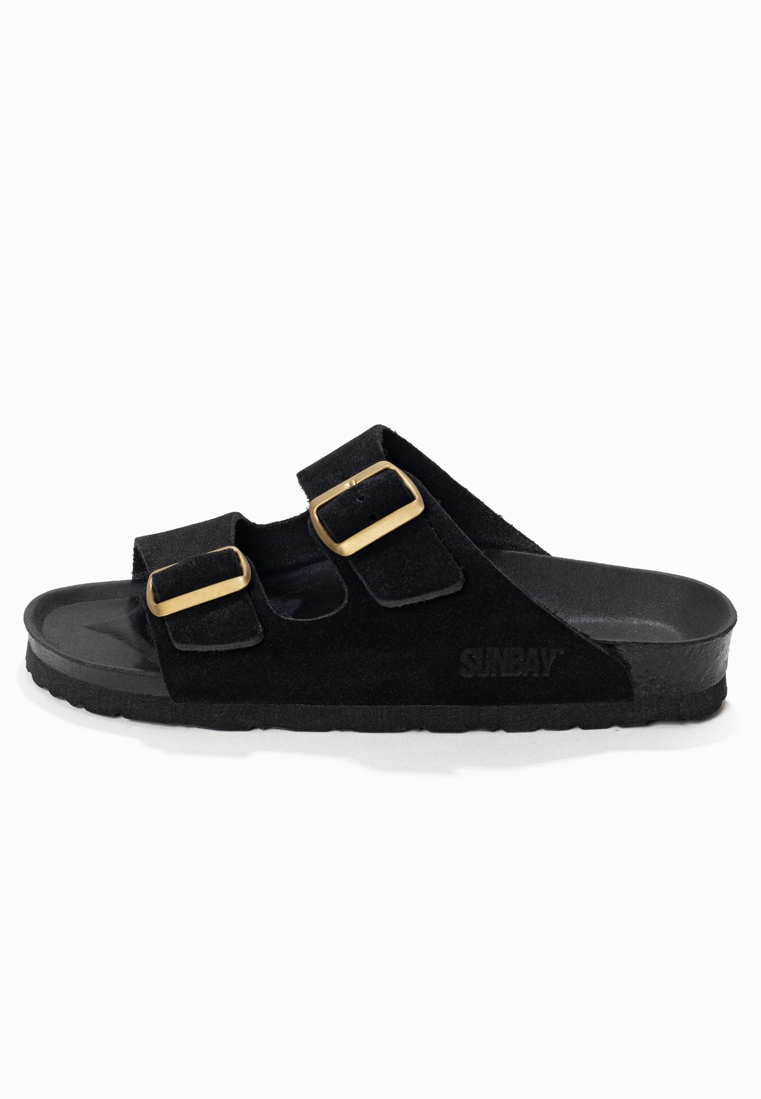 Sandales À Deux Brides Trefle - Cuir - Black - Femme - Image 3