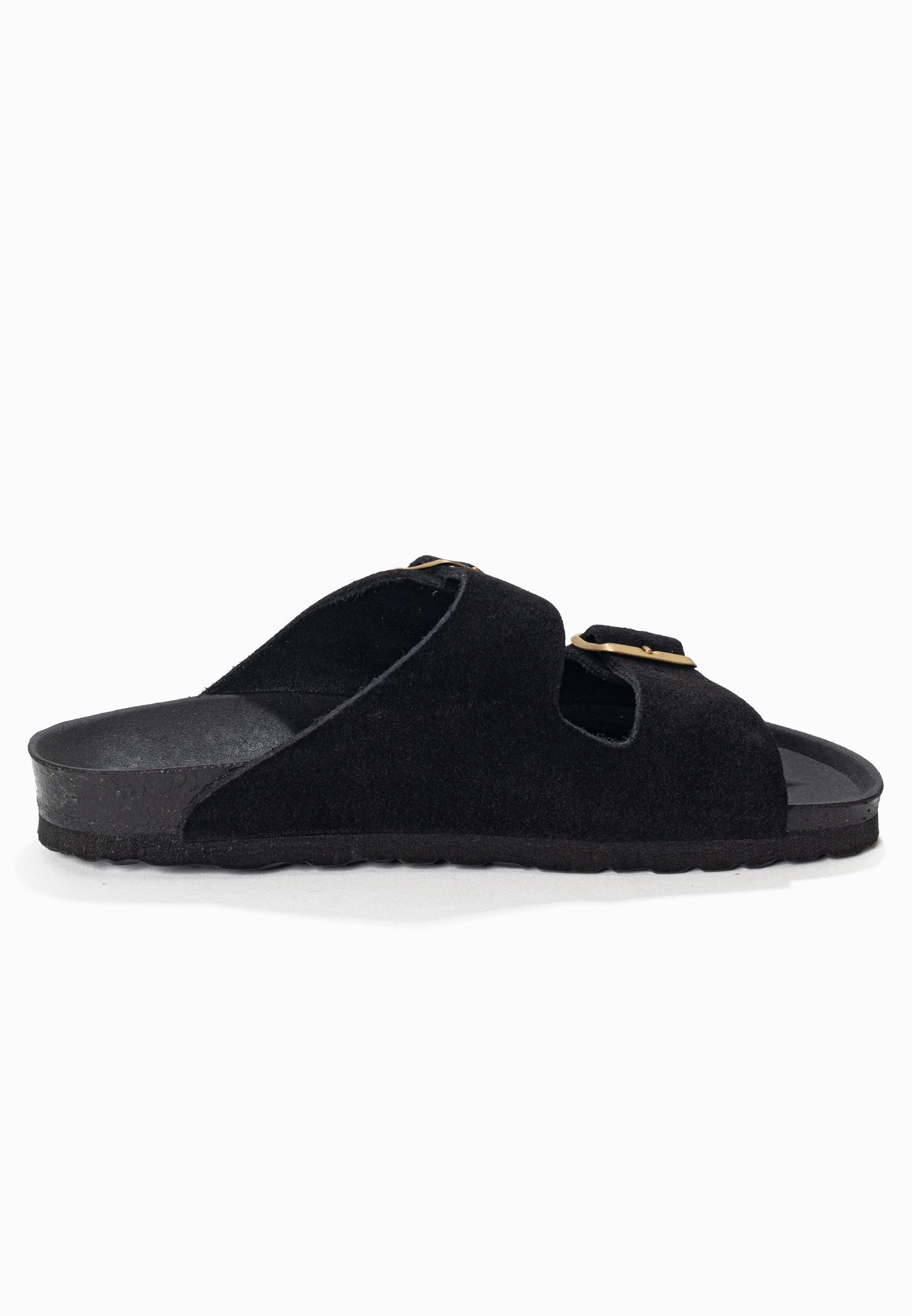Sandales À Deux Brides Trefle - Cuir - Black - Femme - Image 4