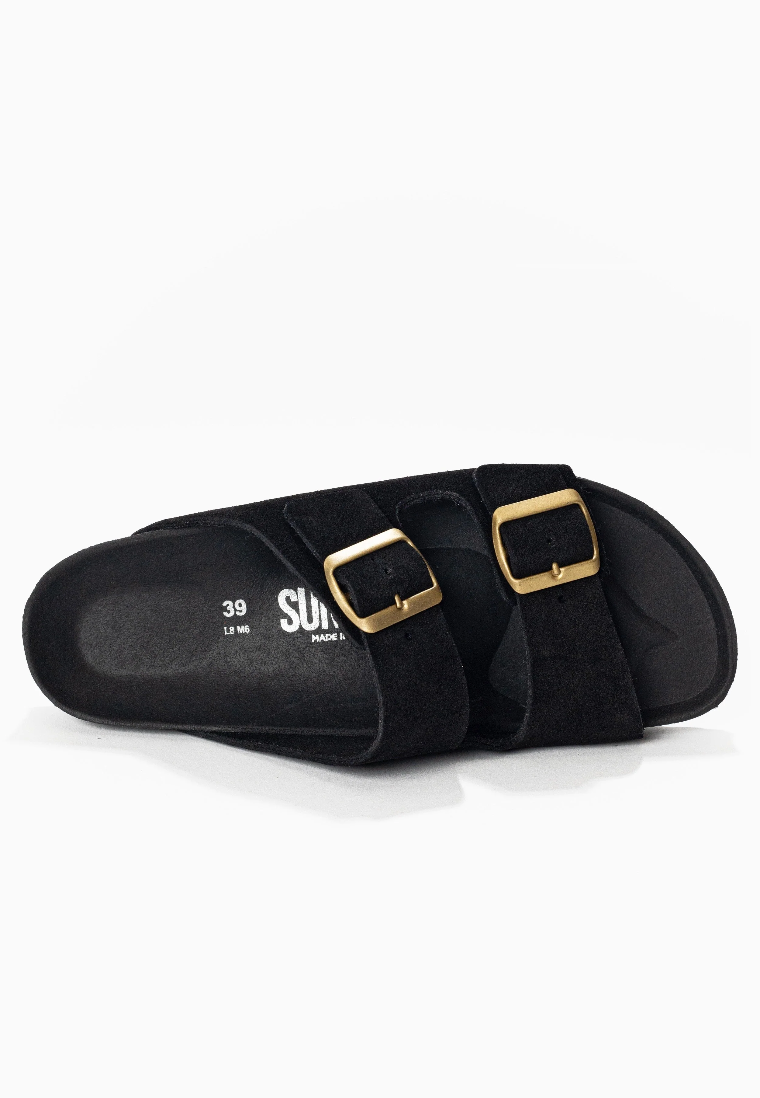 Sandales À Deux Brides Trefle - Cuir - Black - Femme - Image 5