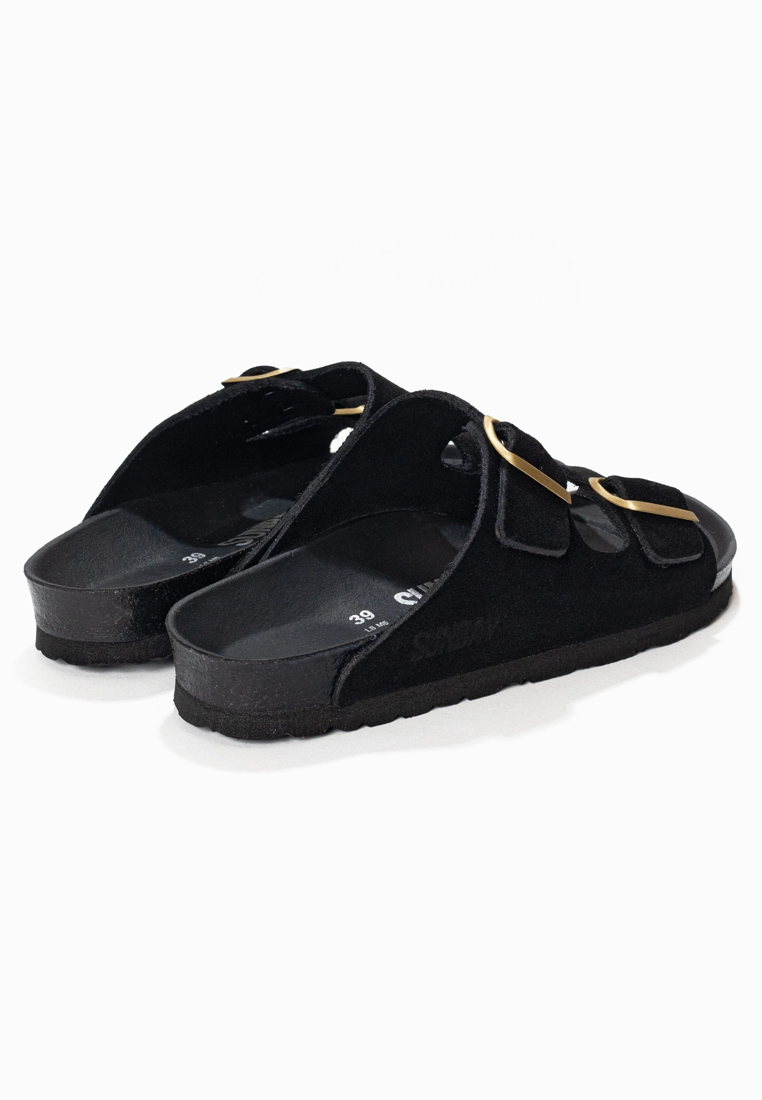Sandales À Deux Brides Trefle - Cuir - Black - Femme - Image 6