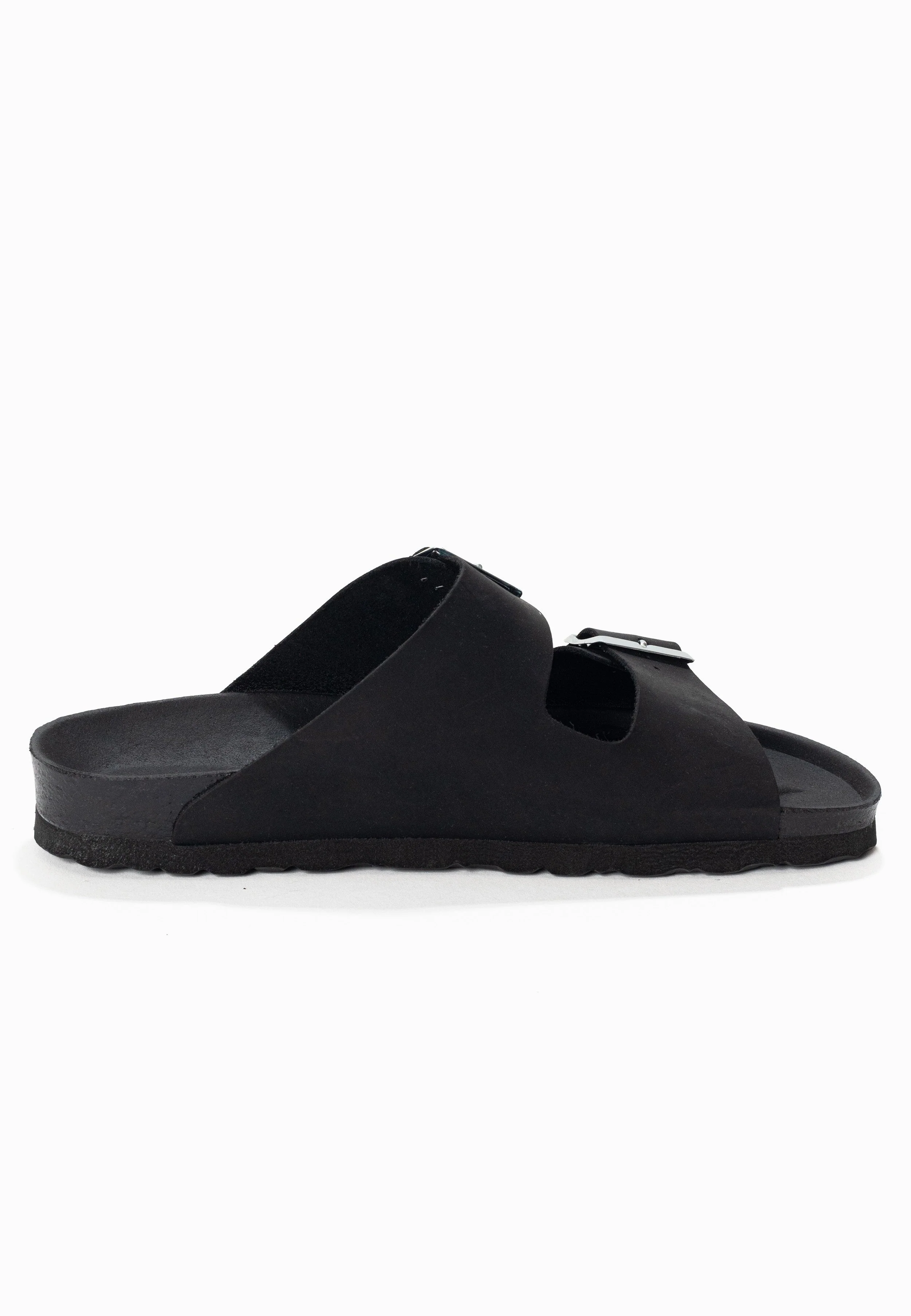 Sandales À Deux Brides Trefle - Cuir - Black - Femme - Image 4