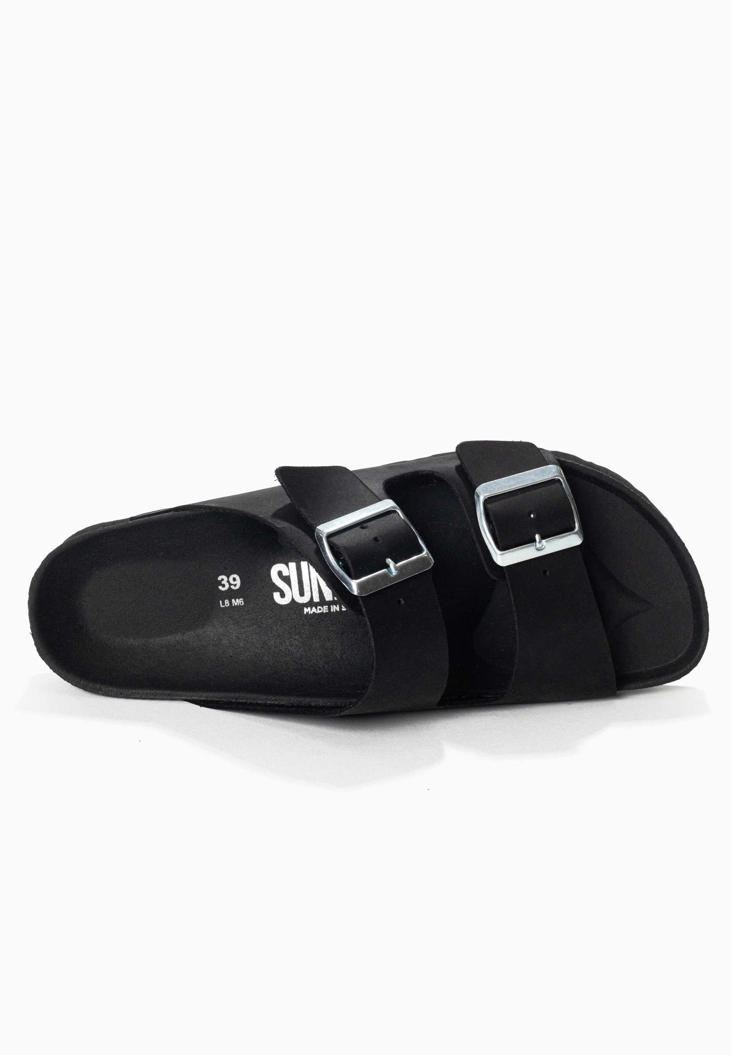 Sandales À Deux Brides Trefle - Cuir - Black - Femme - Image 5