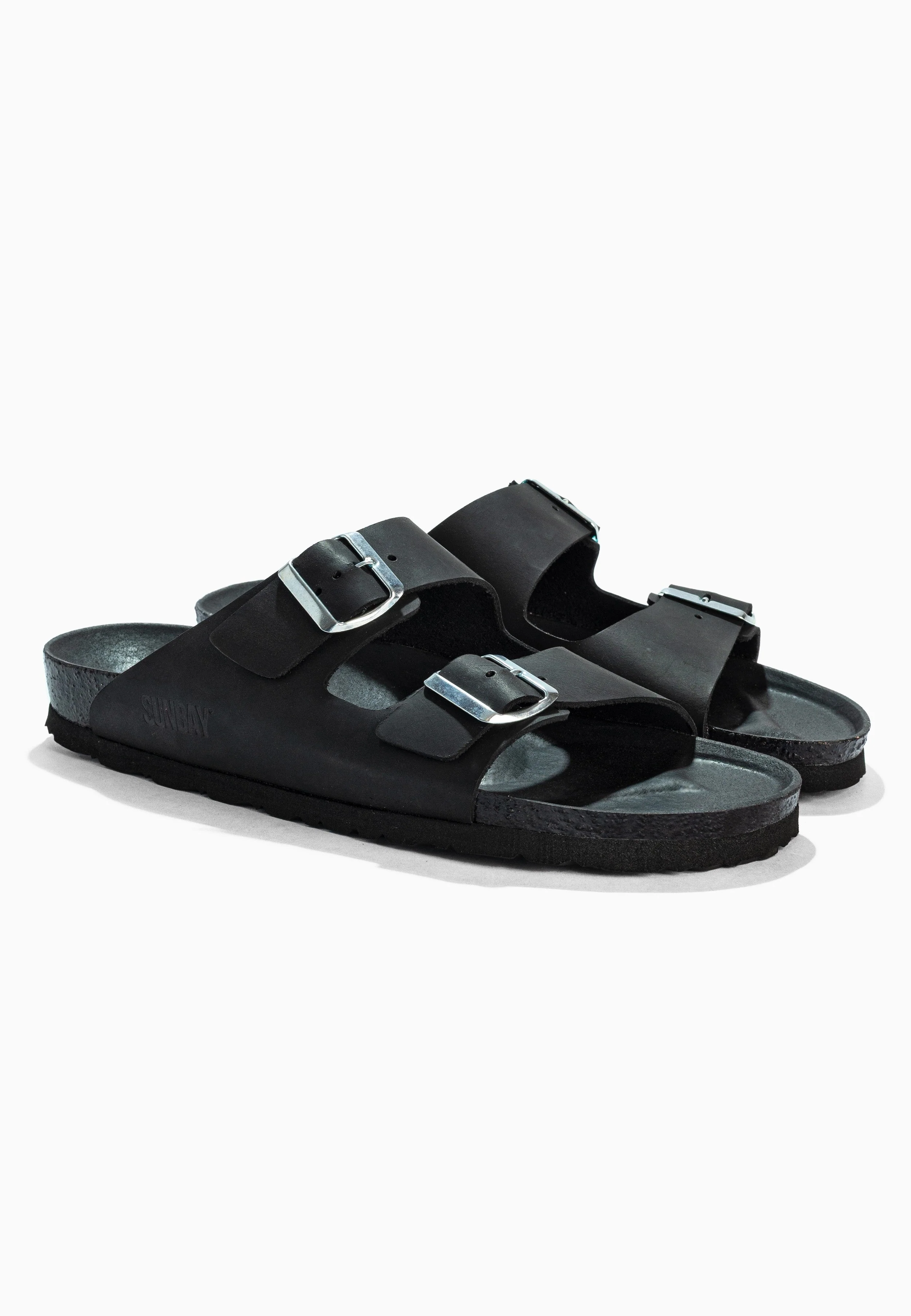 Sandales À Deux Brides Trefle - Cuir - Black - Homme - Image 2