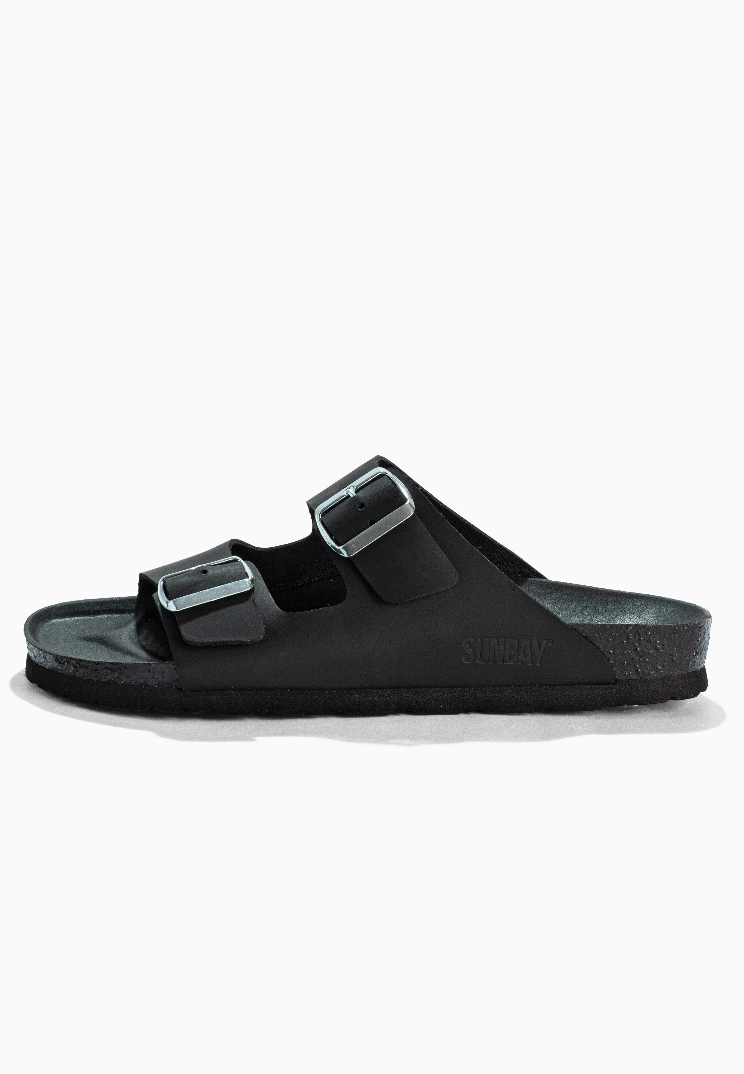 Sandales À Deux Brides Trefle - Cuir - Black - Homme - Image 3