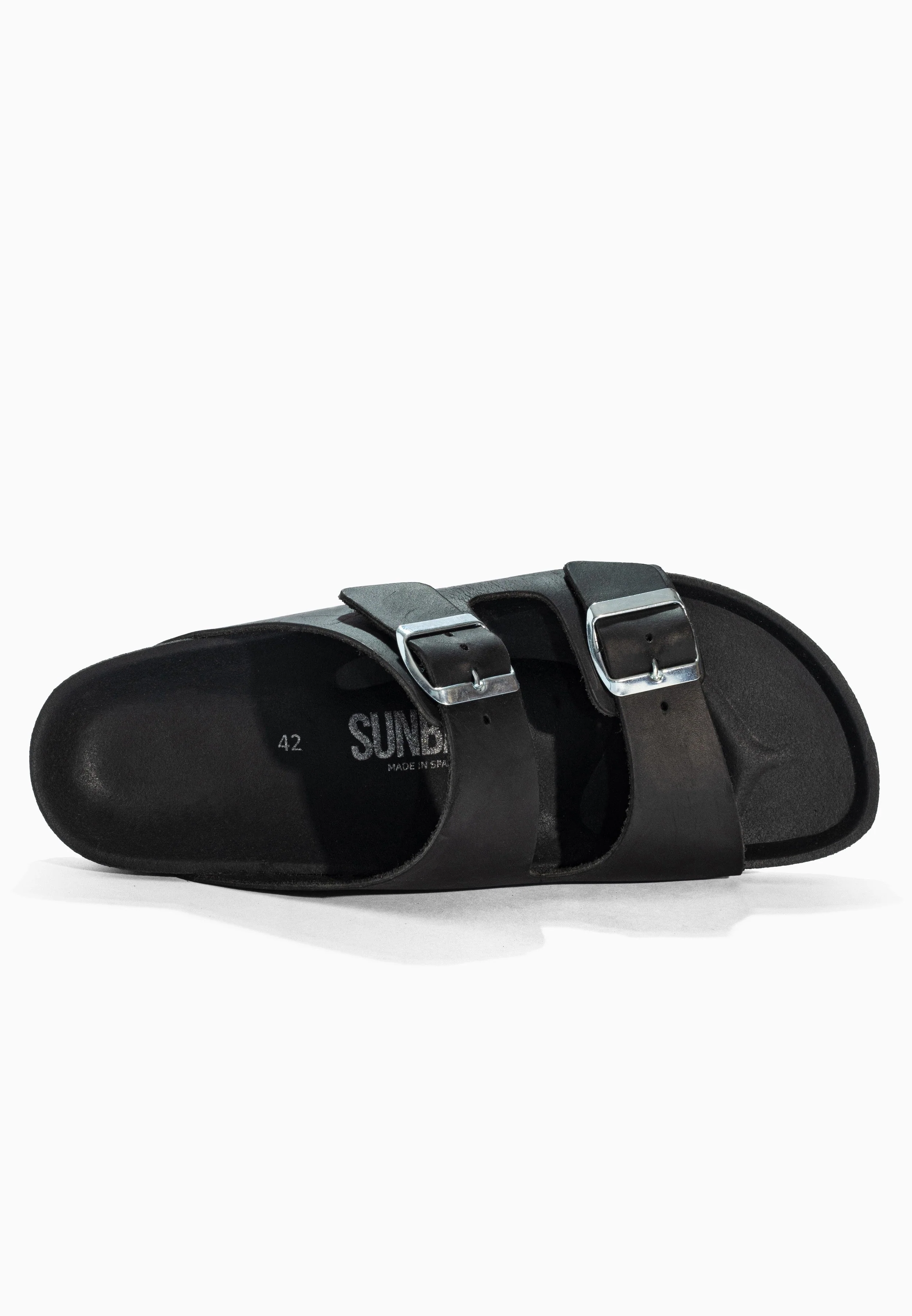 Sandales À Deux Brides Trefle - Cuir - Black - Homme - Image 5