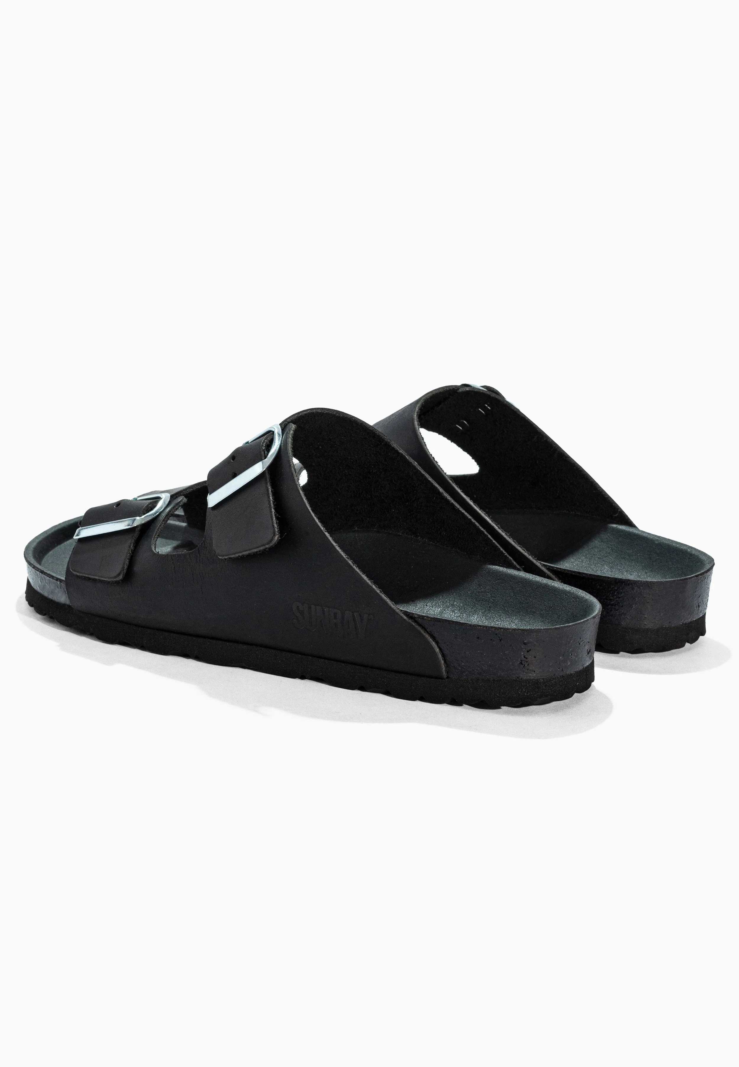 Sandales À Deux Brides Trefle - Cuir - Black - Homme - Image 6