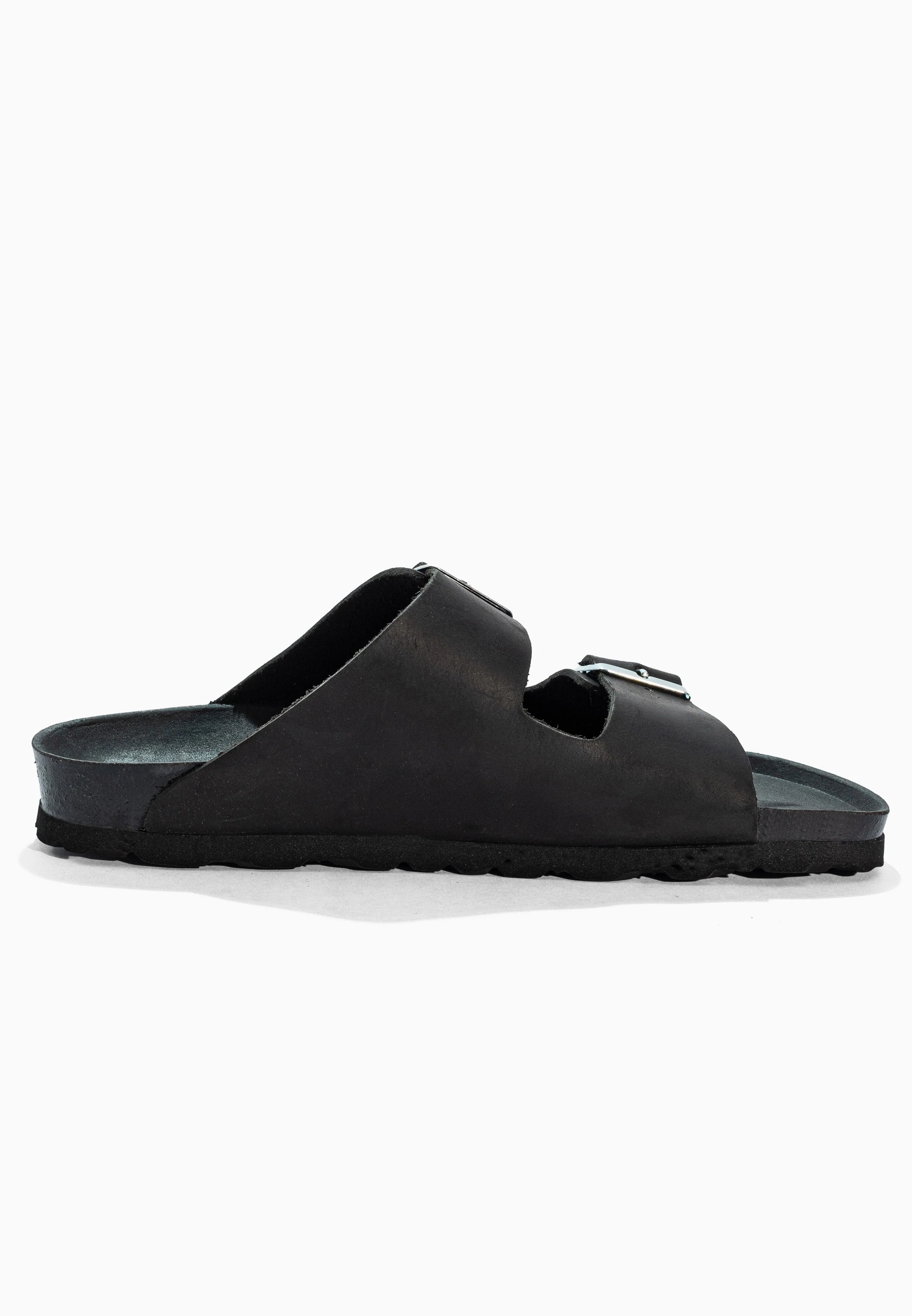 Sandales À Deux Brides Trefle - Cuir - Black - Femme - Image 4