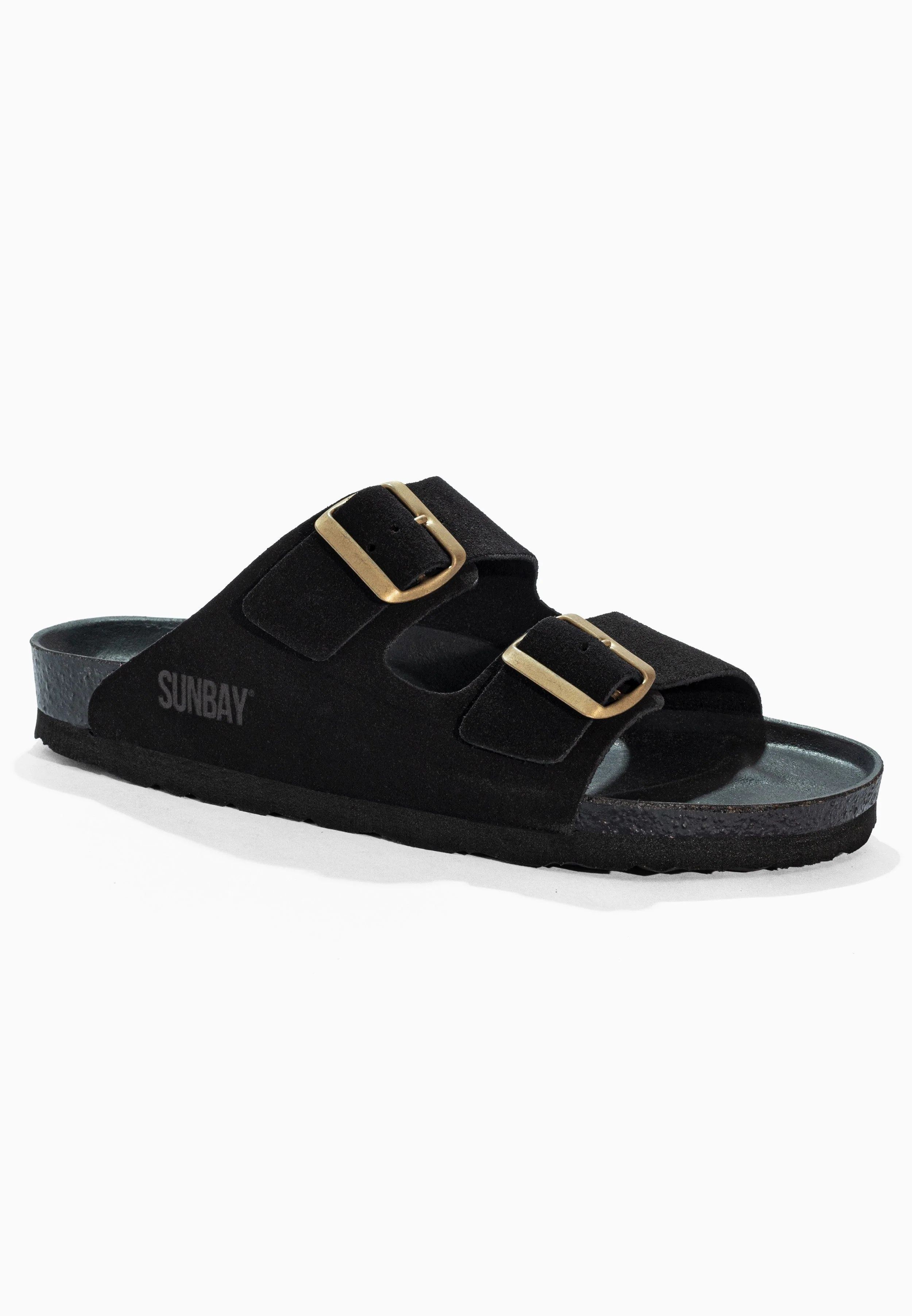 Sandales À Deux Brides Trefle - Cuir - Black - Femme - Image 2