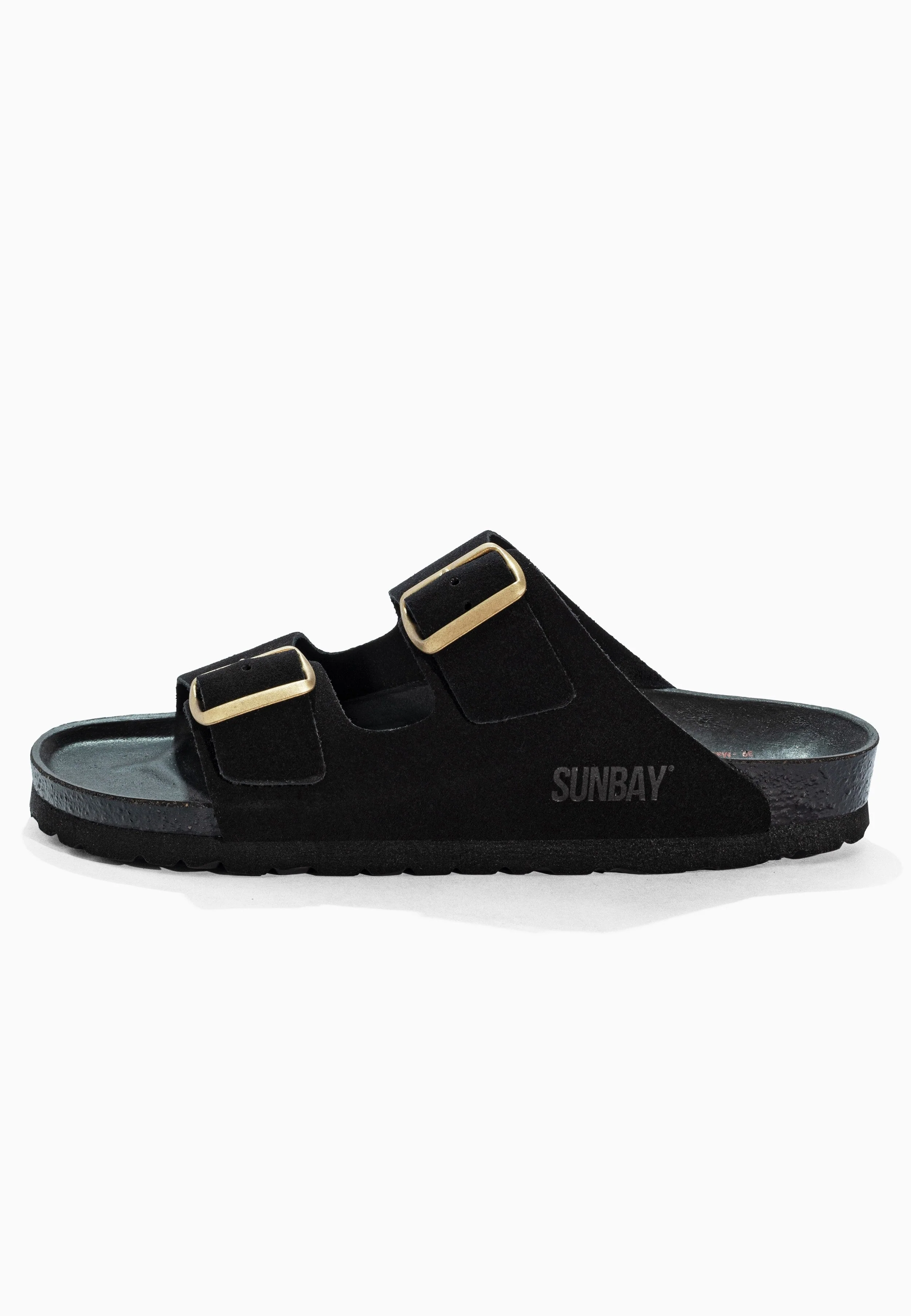 Sandales À Deux Brides Trefle - Cuir - Black - Femme - Image 3