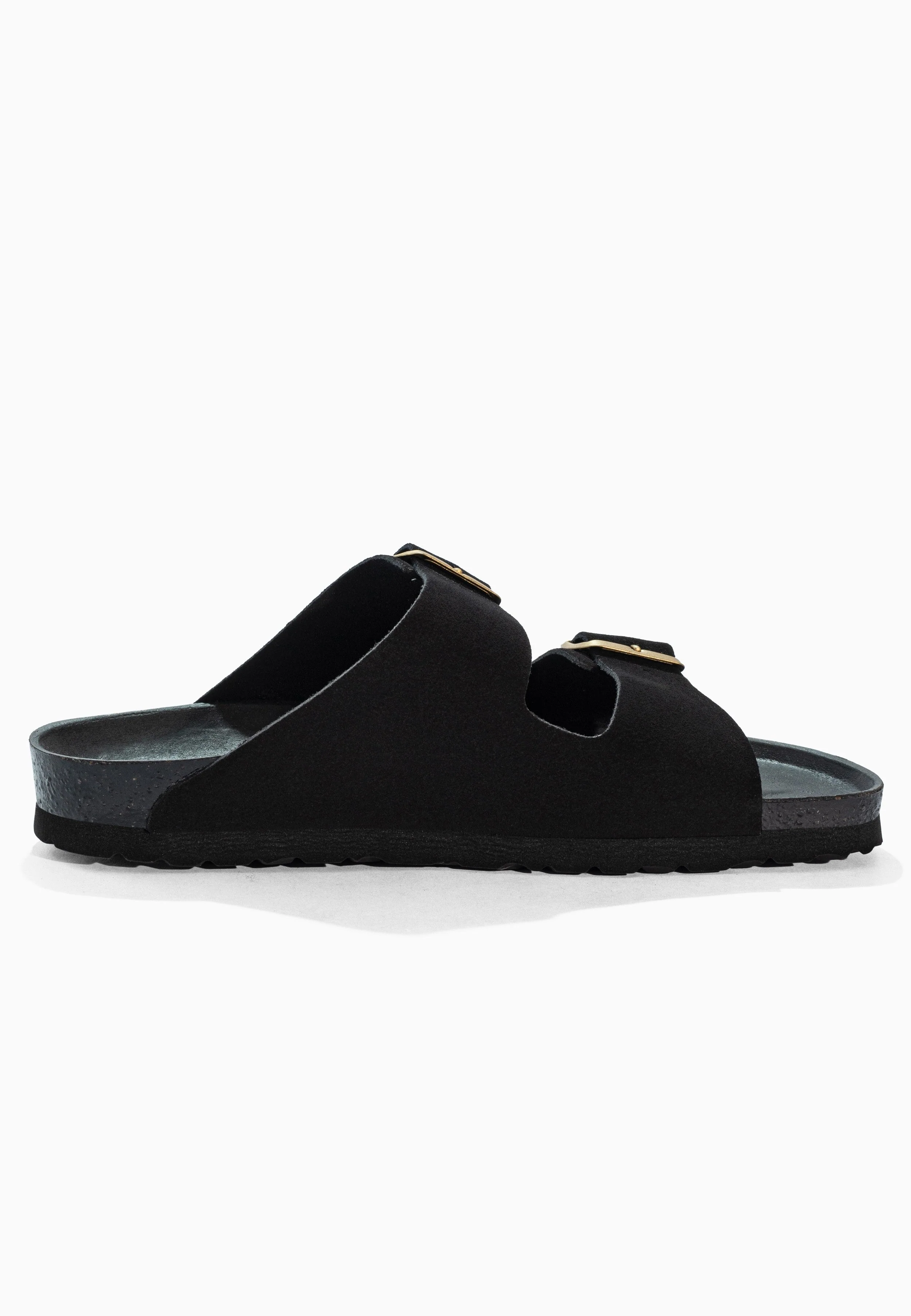 Sandales À Deux Brides Trefle - Cuir - Black - Femme - Image 4