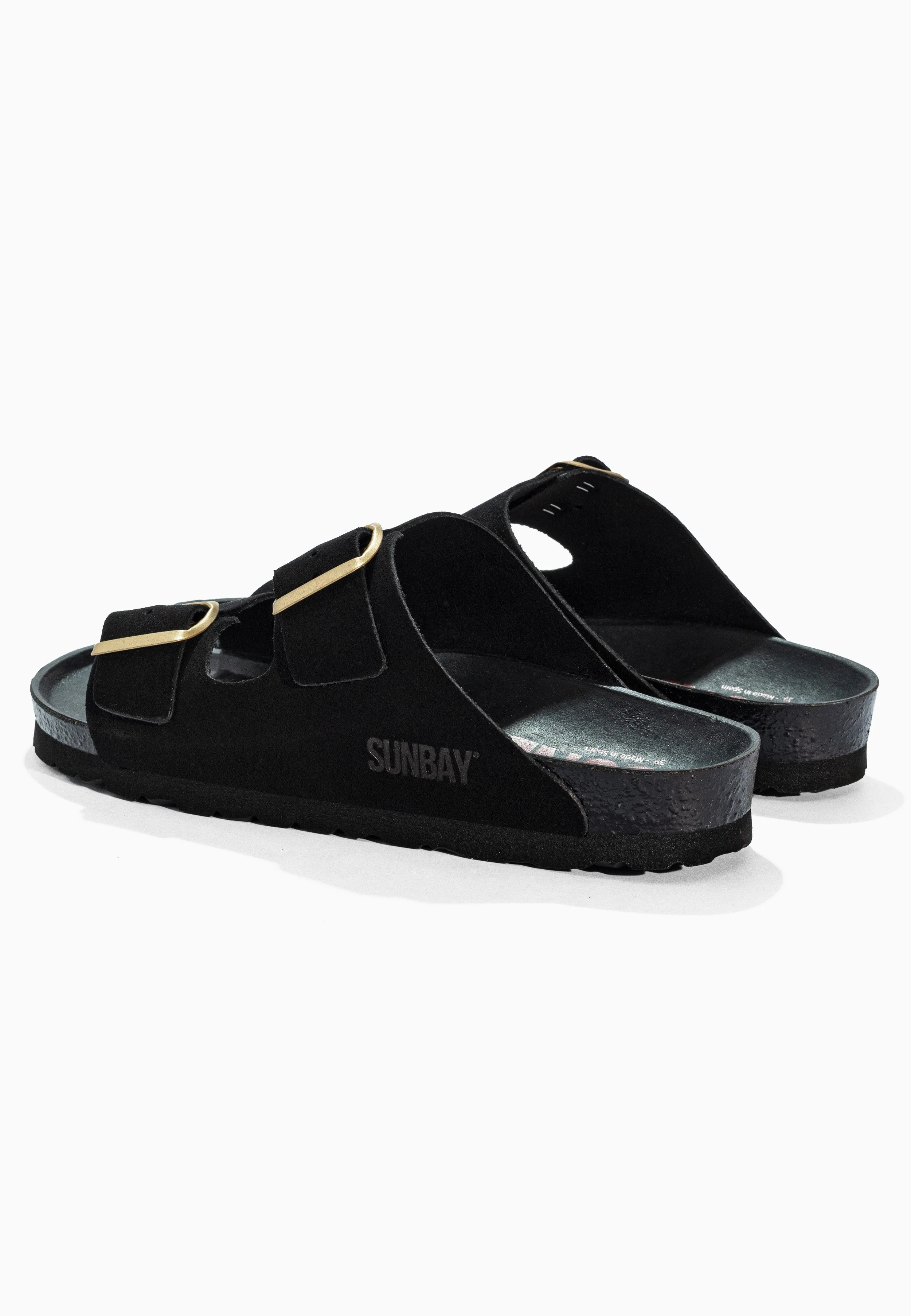 Sandales À Deux Brides Trefle - Cuir - Black - Femme - Image 6