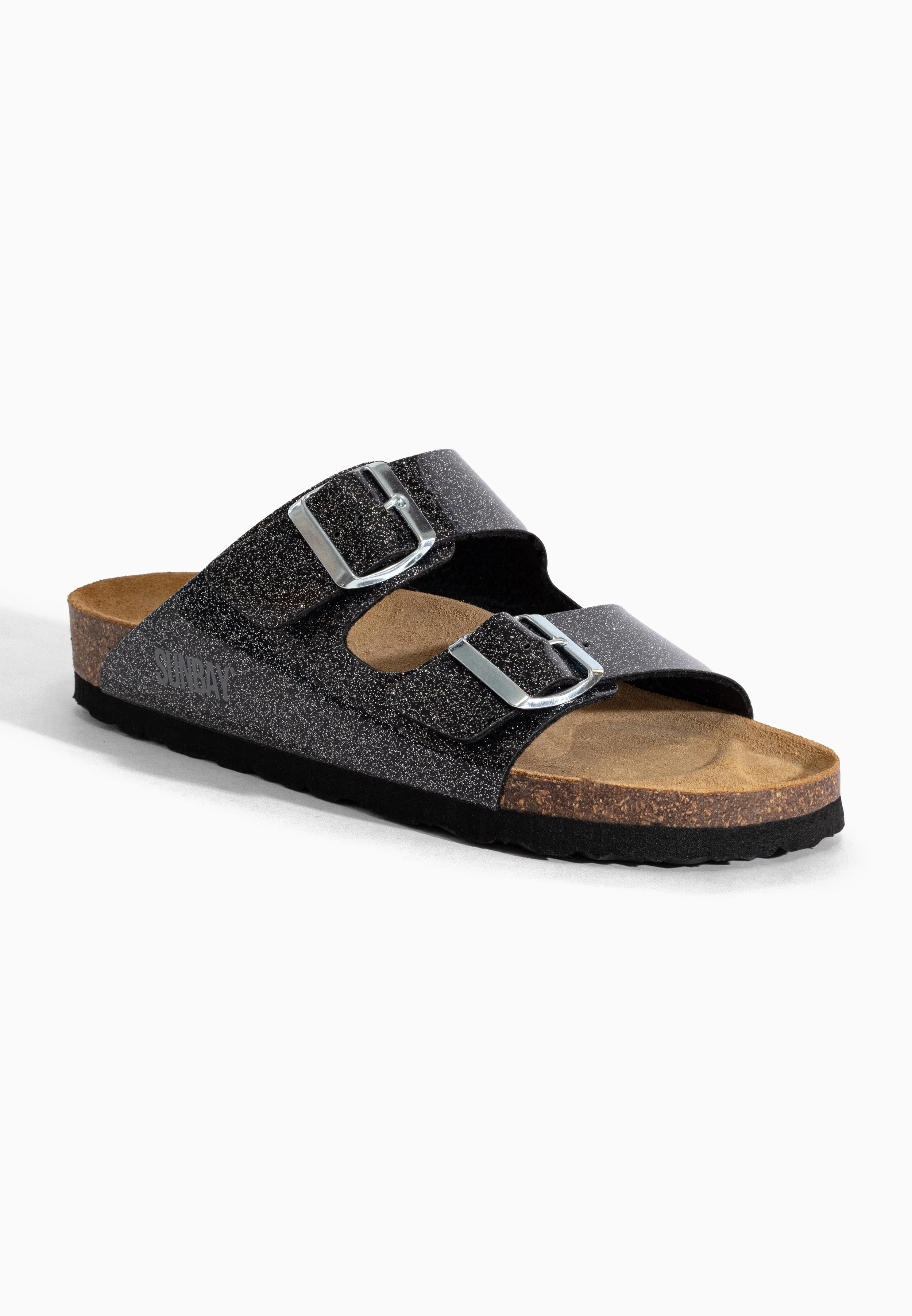Sandales À Deux Brides Trefle - Black Vinyl Glitter - Femme - Image 2