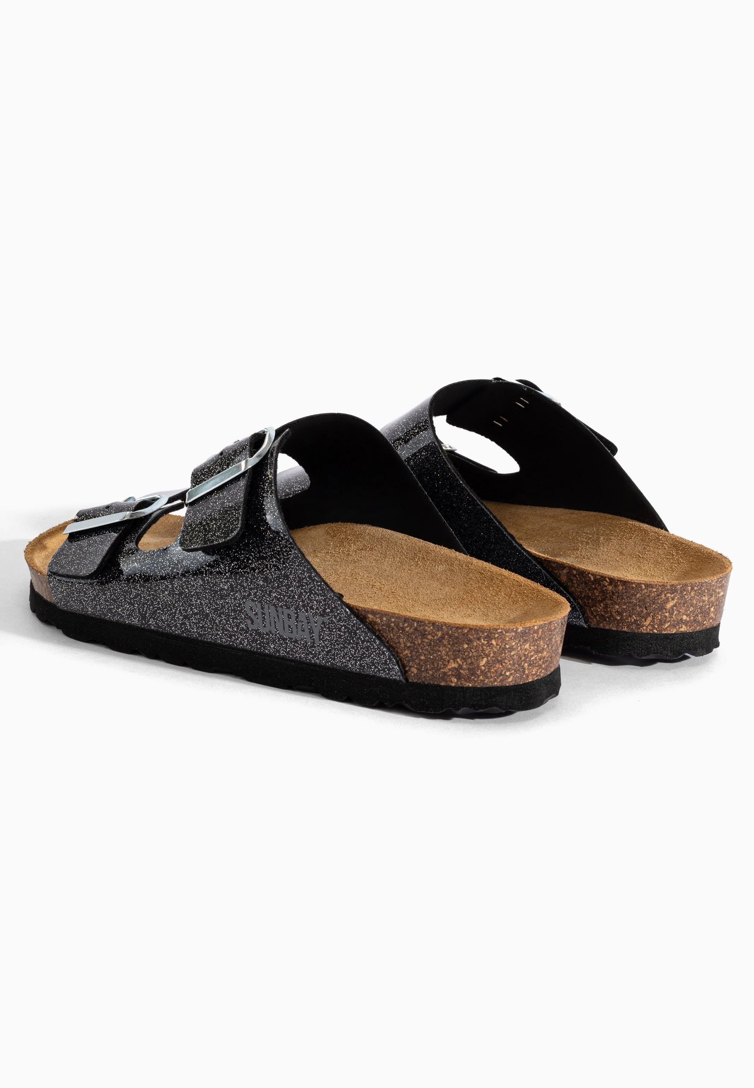 Sandales À Deux Brides Trefle - Black Vinyl Glitter - Femme - Image 6