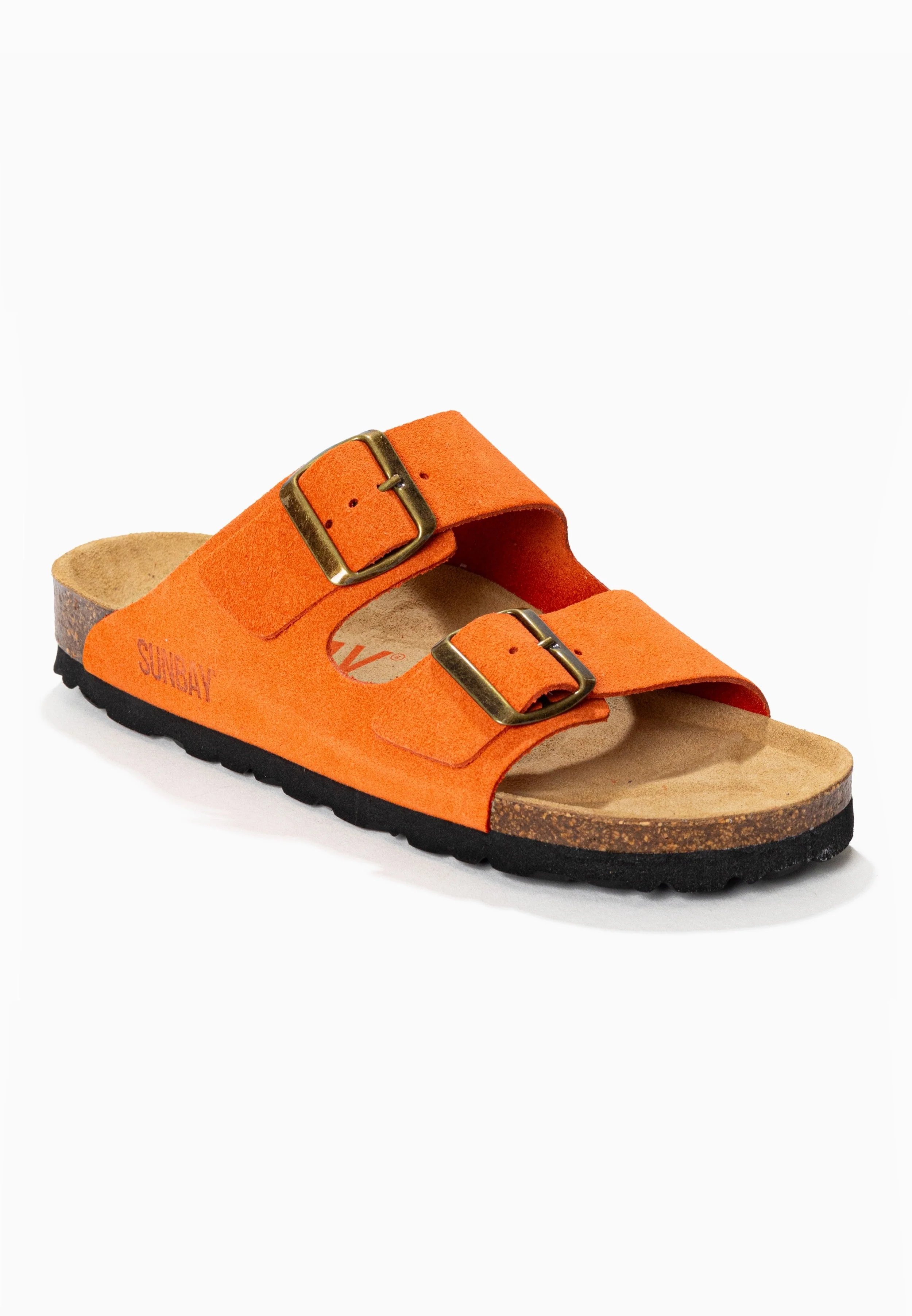 Sandales À Deux Brides Trefle - Cuir - Orange - Femme - Image 2