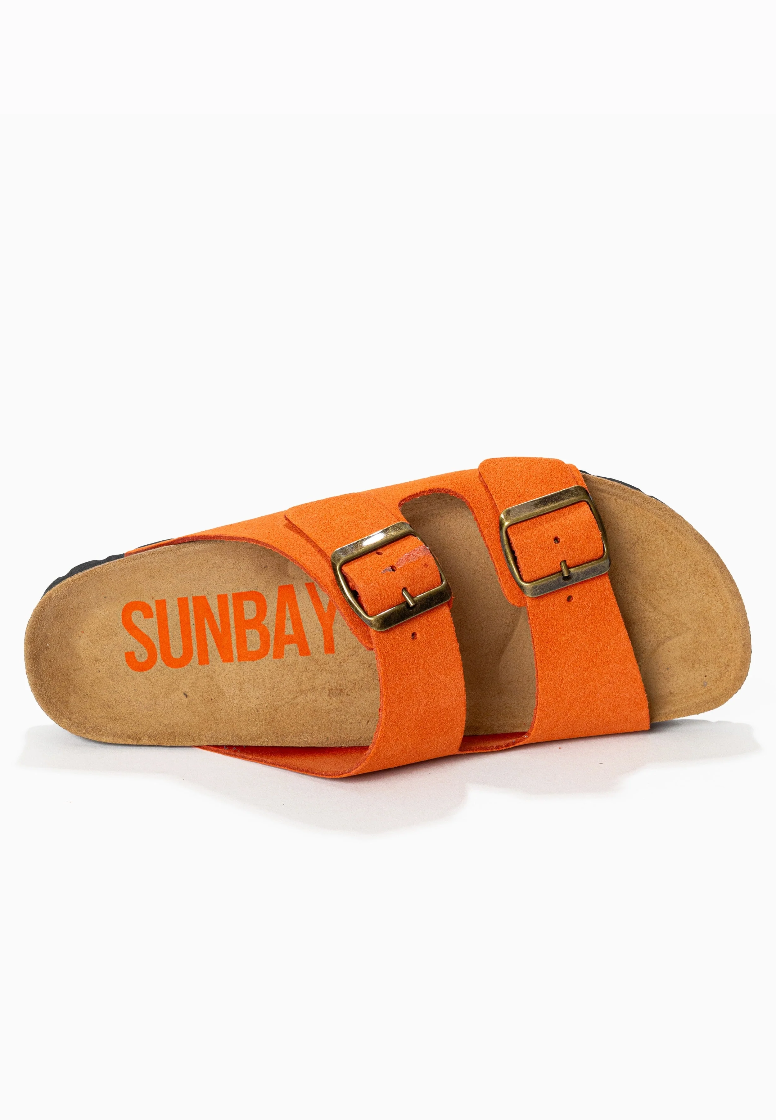 Sandales À Deux Brides Trefle - Cuir - Orange - Femme - Image 5
