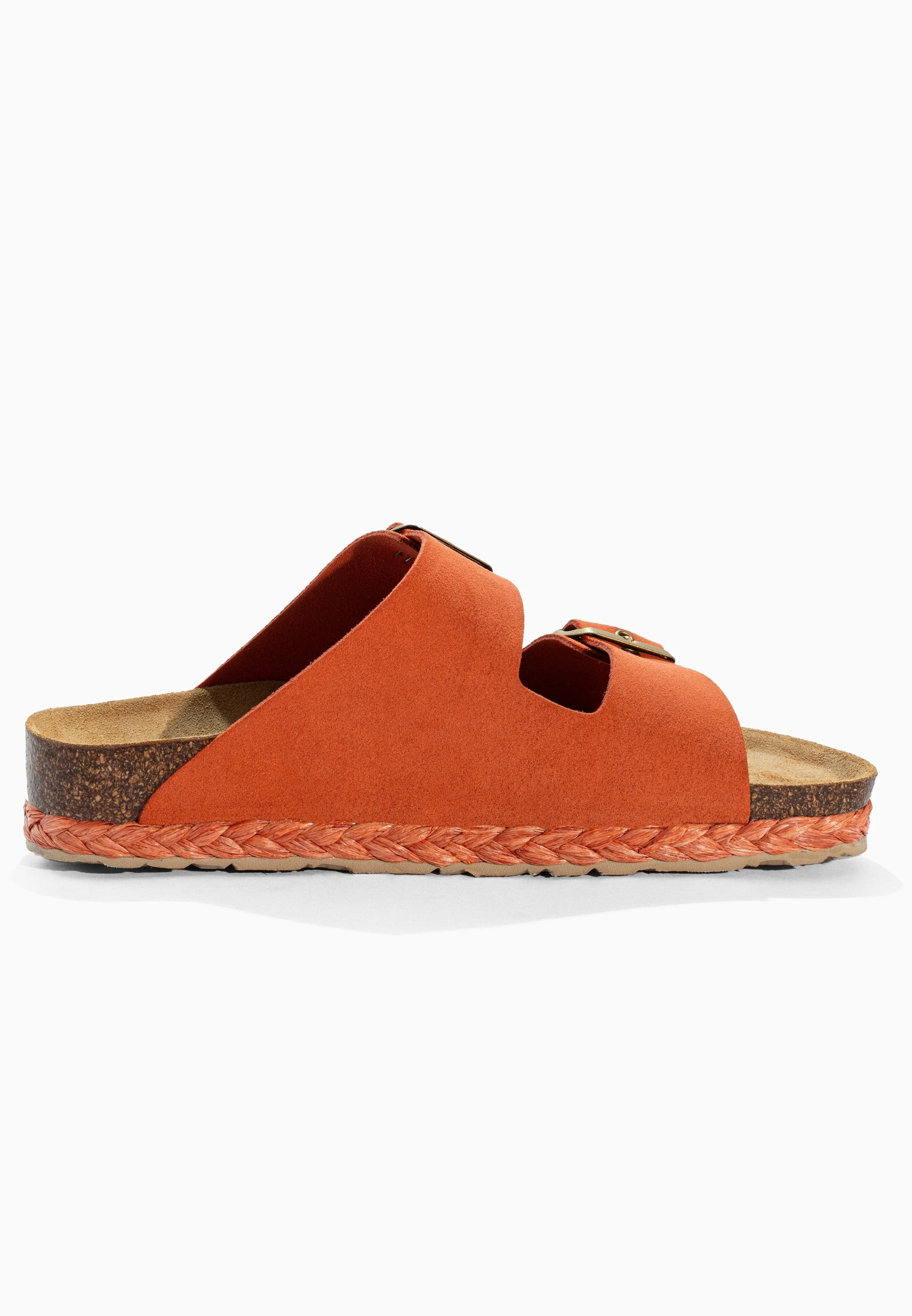 Sandales À Deux Brides Trefle - Cuir - Coral - Femme - Image 4