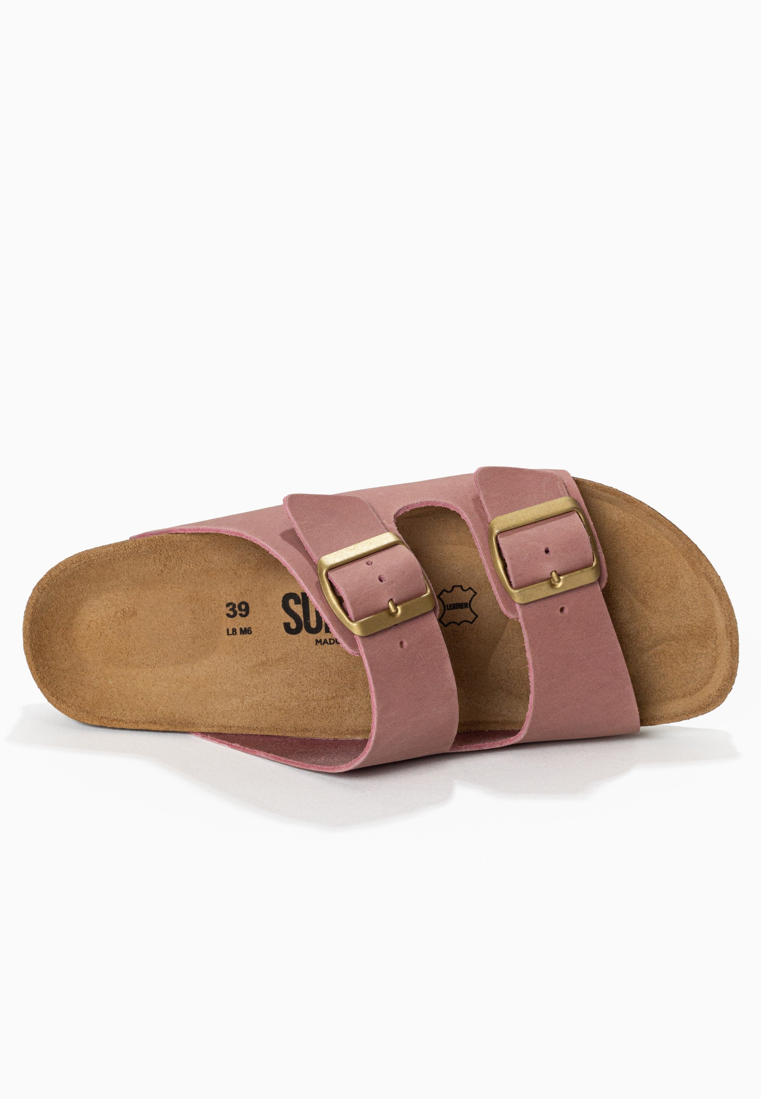Sandales À Deux Brides Trefle - Cuir - Light Pink - Femme - Image 5