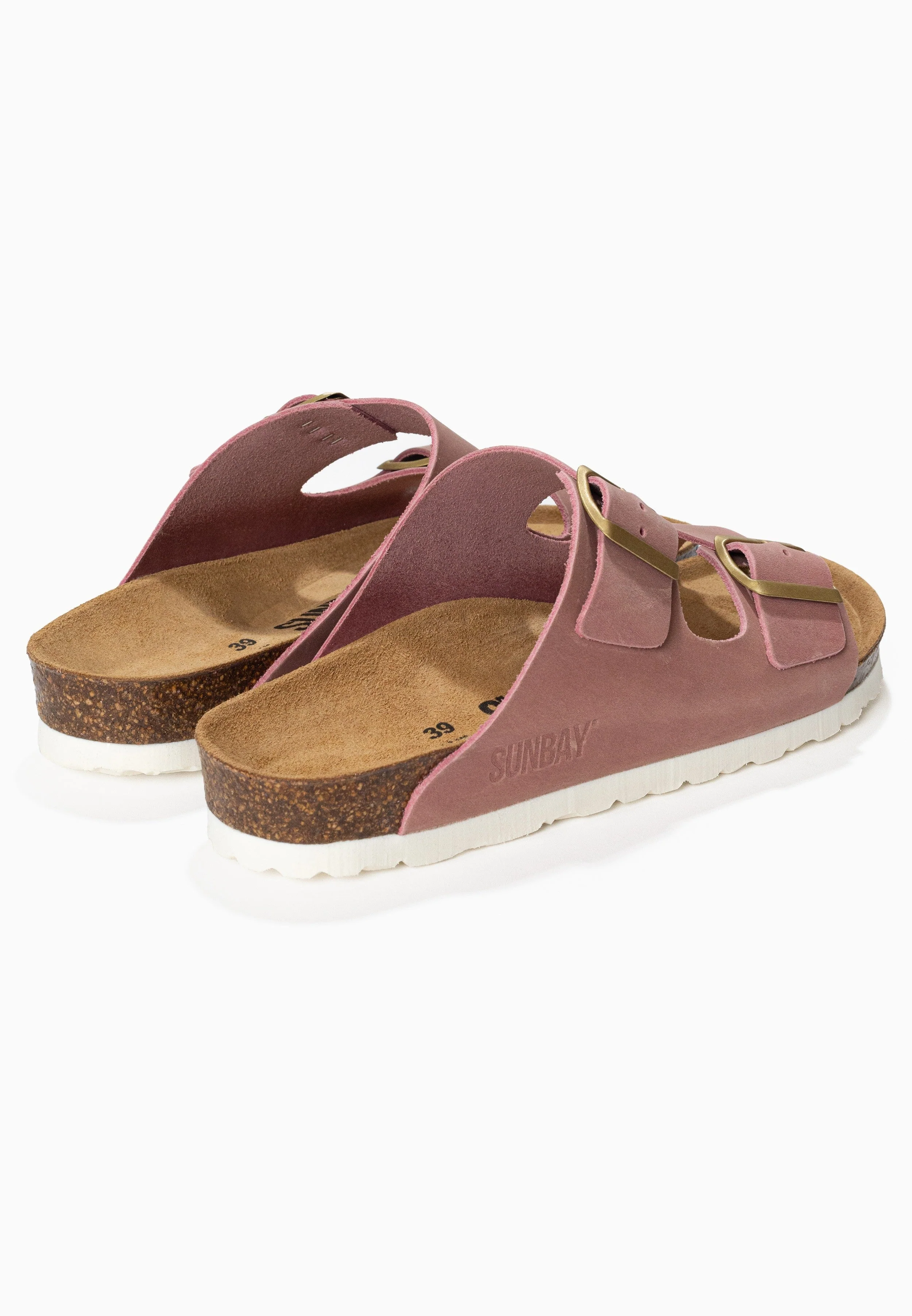 Sandales À Deux Brides Trefle - Cuir - Light Pink - Femme - Image 6