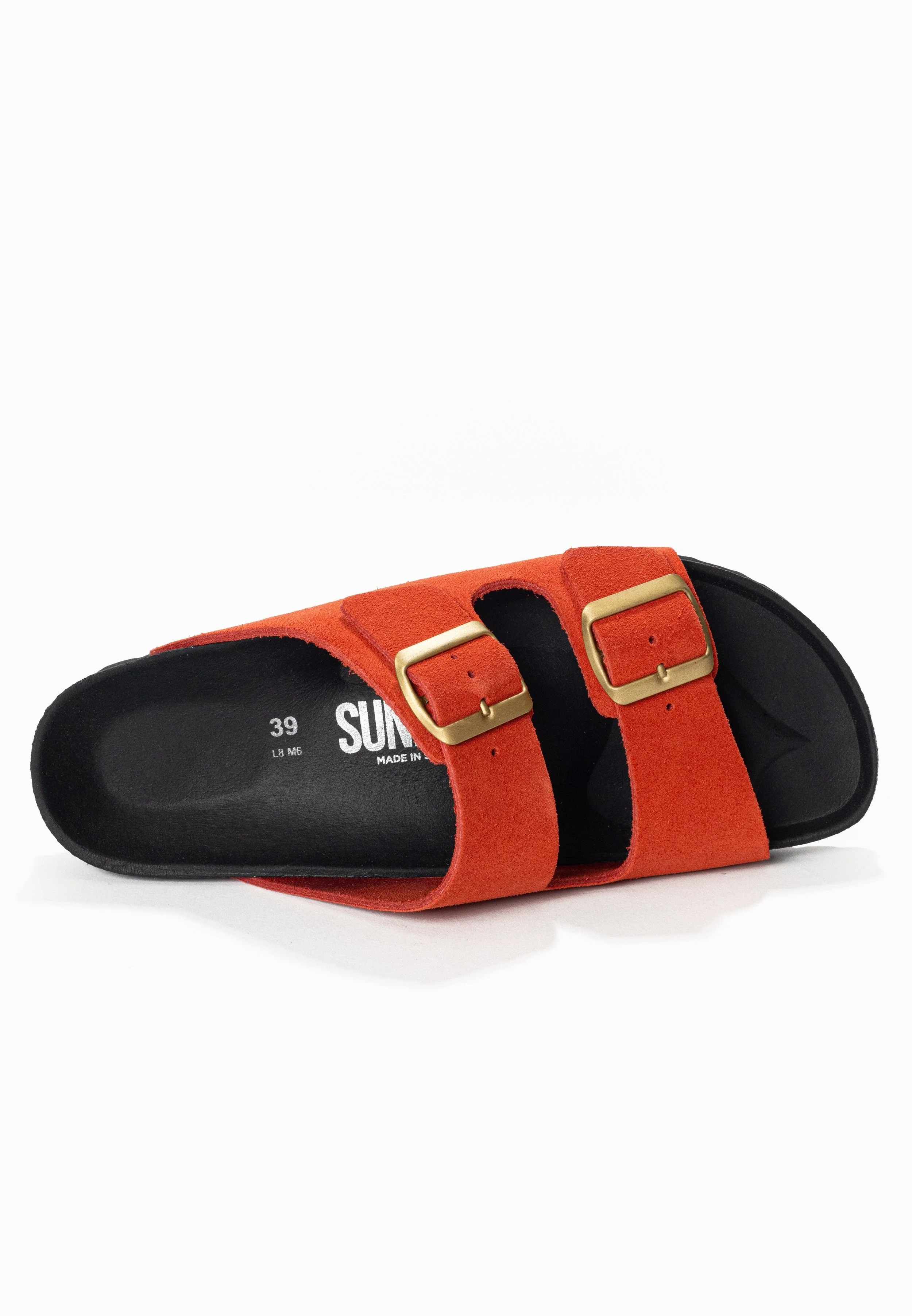 Sandales À Deux Brides Trefle - Cuir - Red - Femme - Image 5