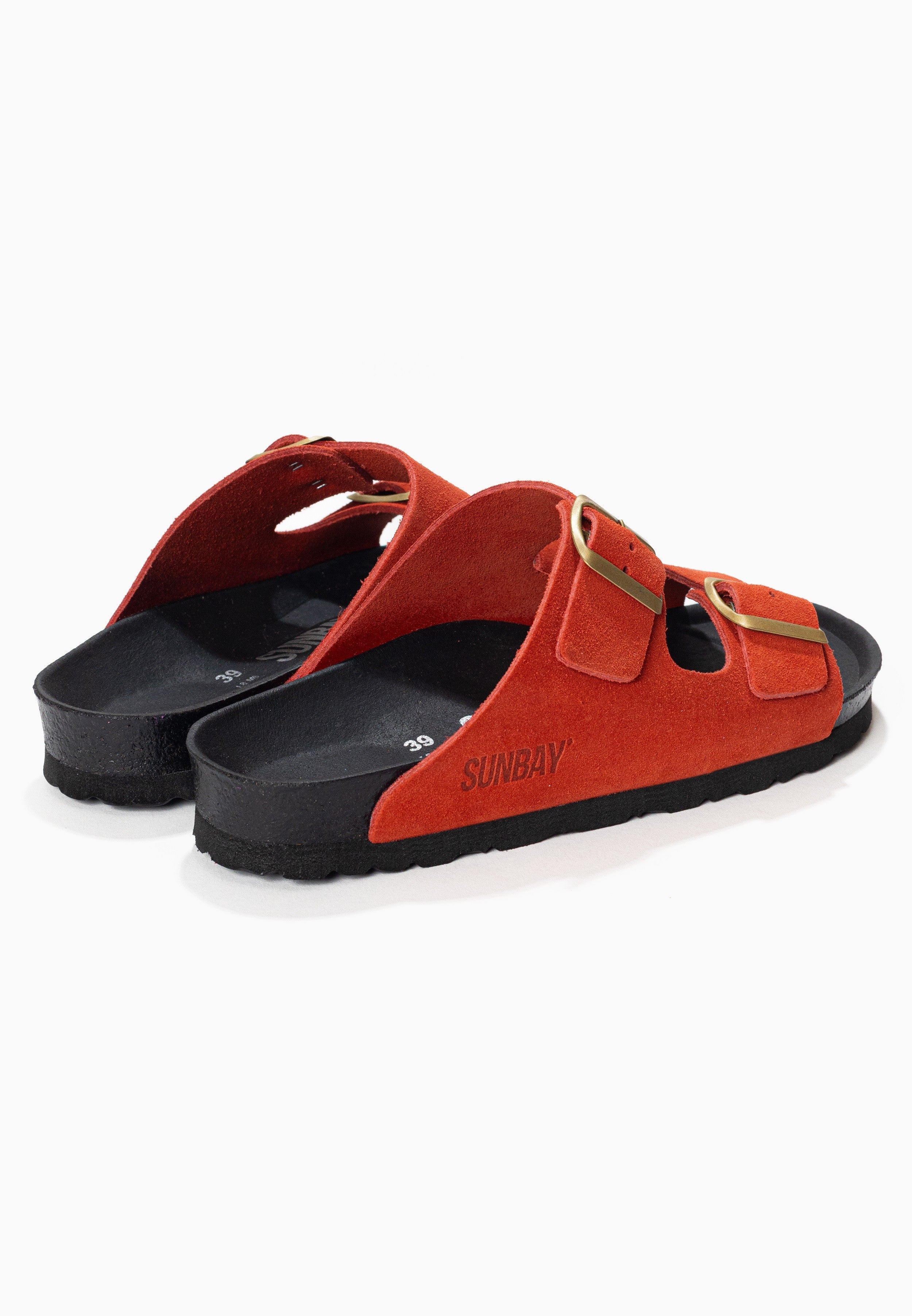 Sandales À Deux Brides Trefle - Cuir - Red - Femme - Image 6