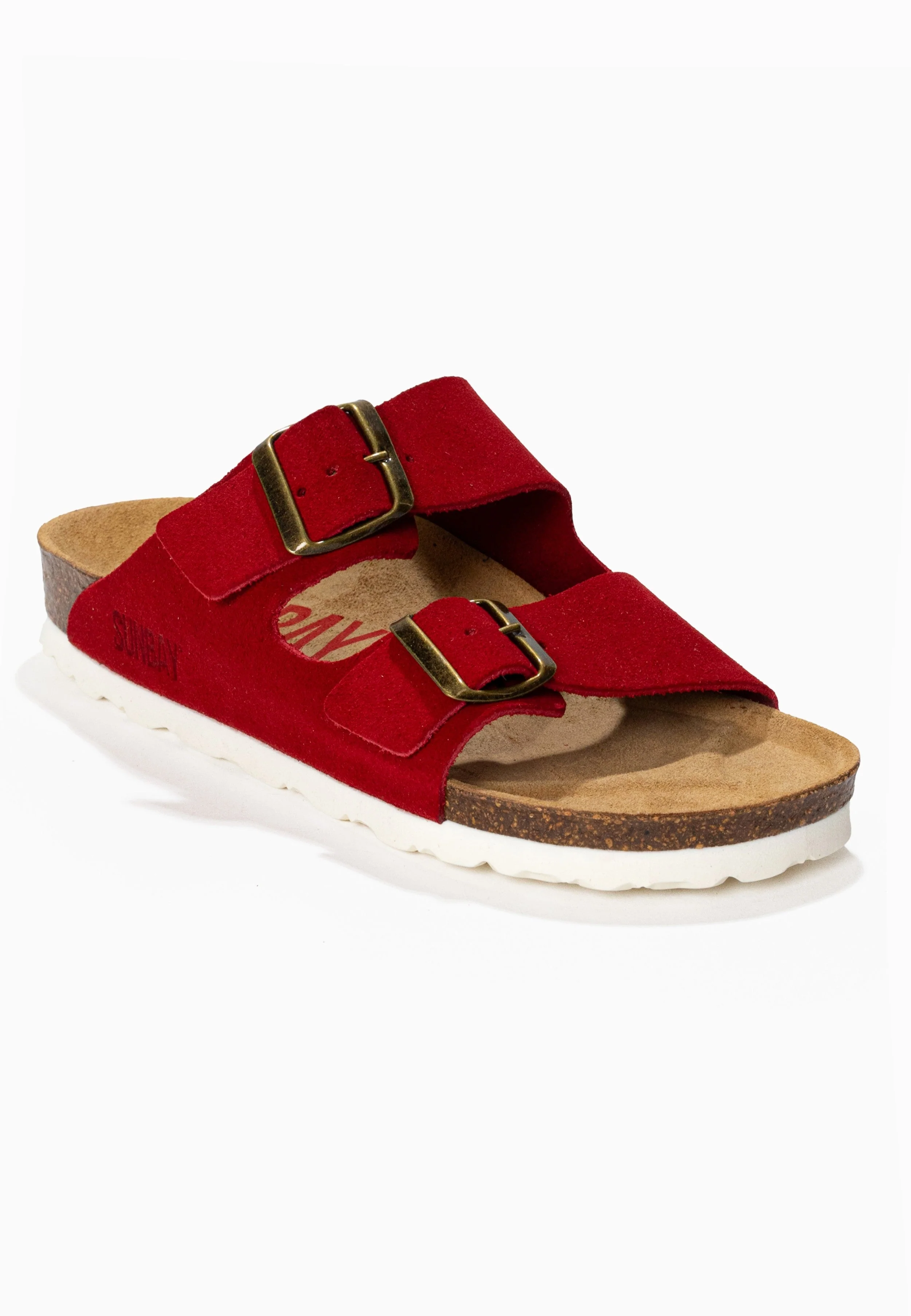 Sandales À Deux Brides Trefle - Cuir - Red - Femme - Image 2