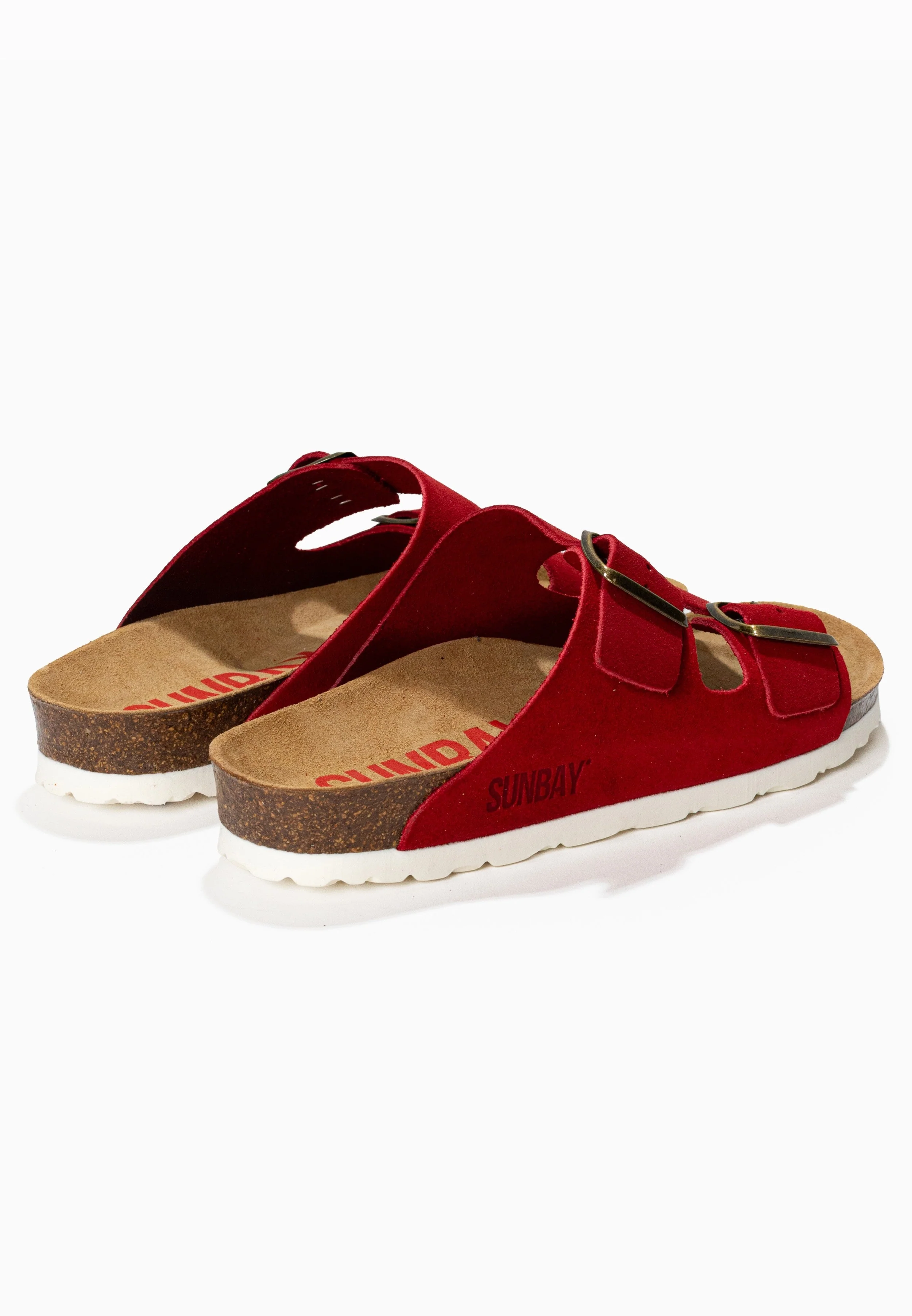 Sandales À Deux Brides Trefle - Cuir - Red - Femme - Image 6