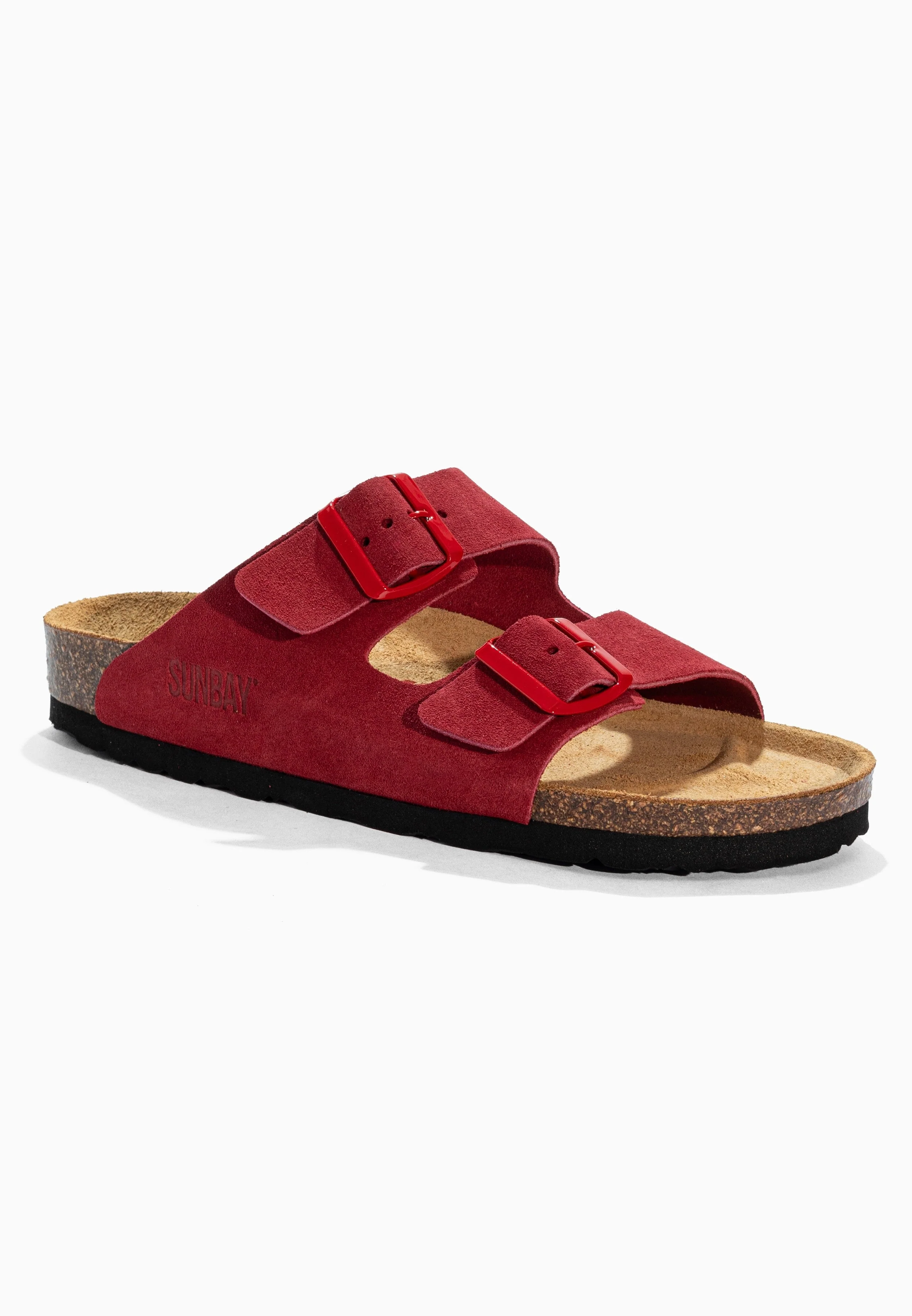 Sandales À Deux Brides Trefle - Cuir - Red - Femme - Image 2