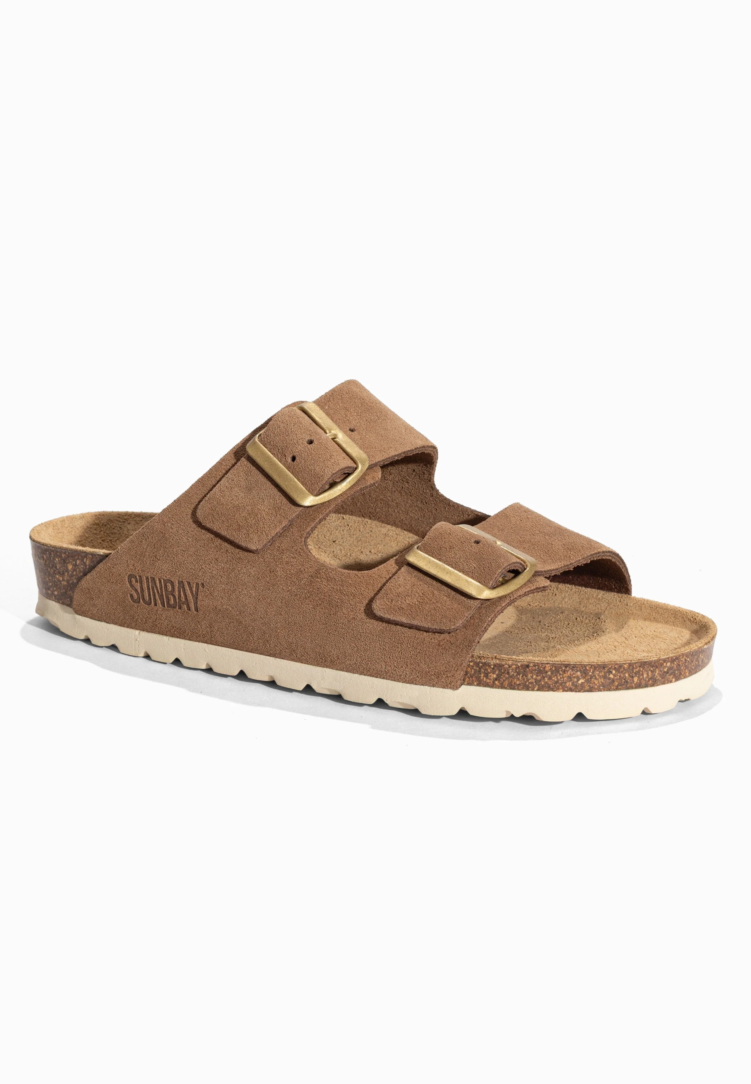 Sandales À Deux Brides Trefle - Cuir - Taupe Clair - Femme - Image 2