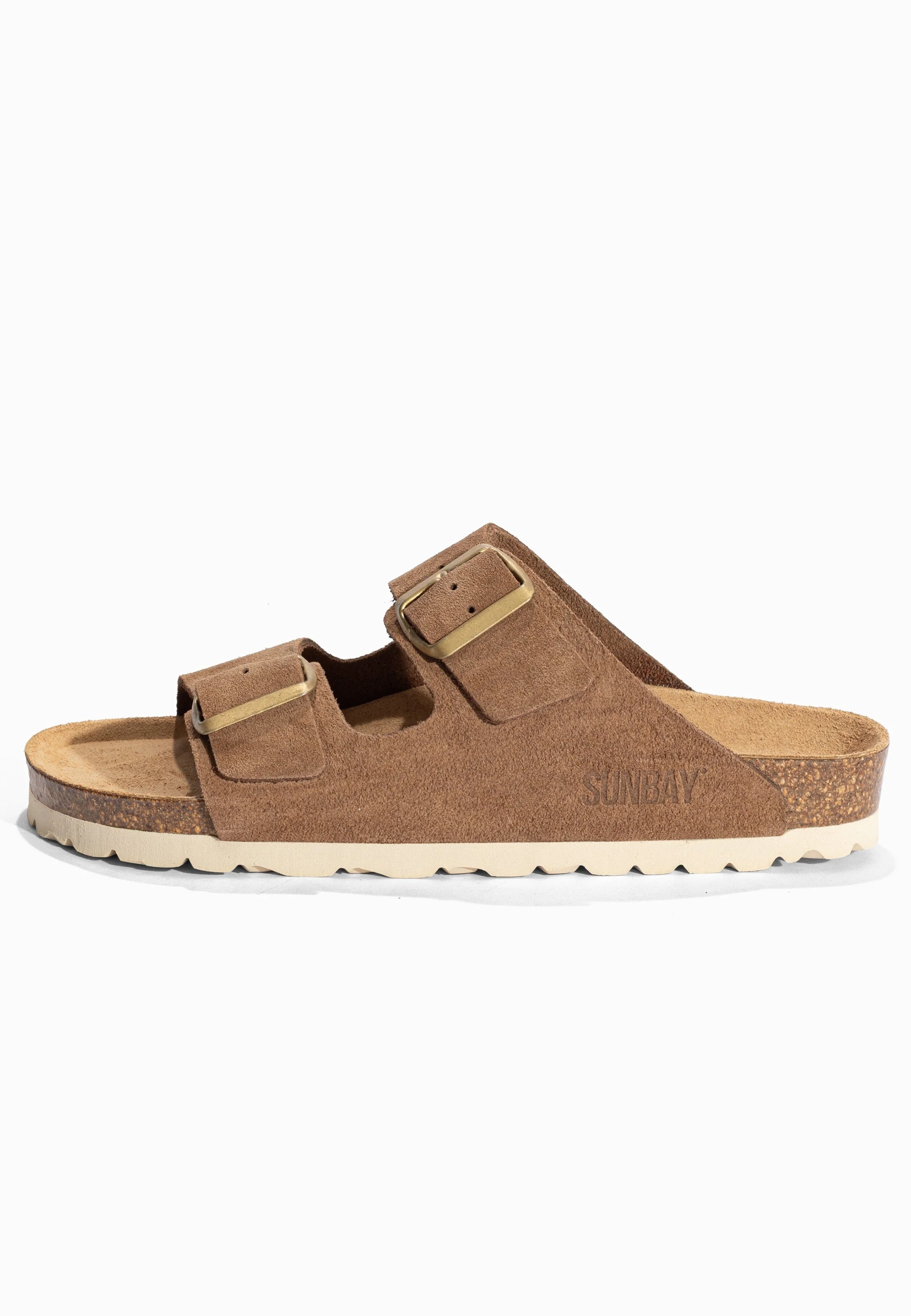 Sandales À Deux Brides Trefle - Cuir - Taupe Clair - Femme - Image 3