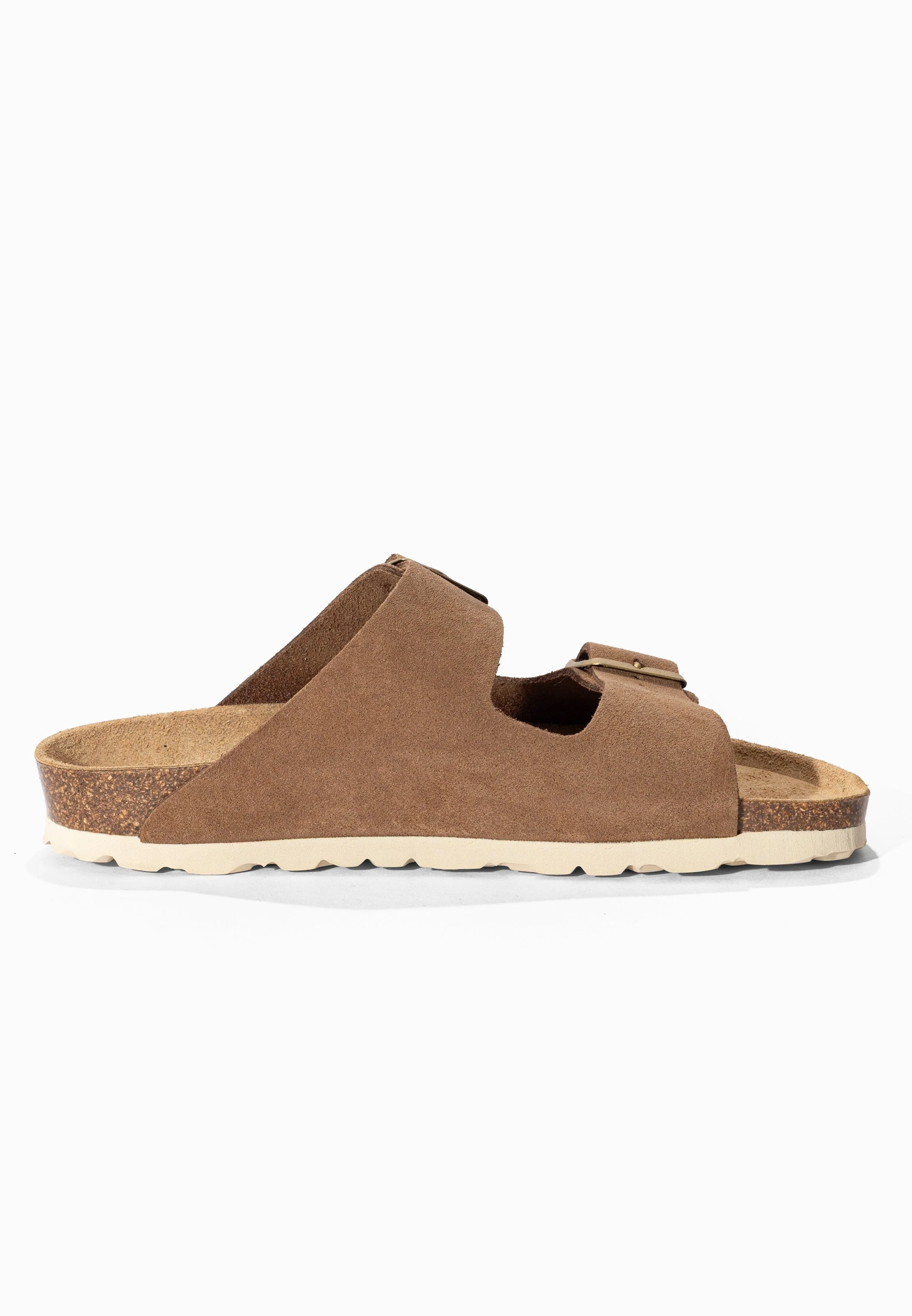 Sandales À Deux Brides Trefle - Cuir - Taupe Clair - Femme - Image 4