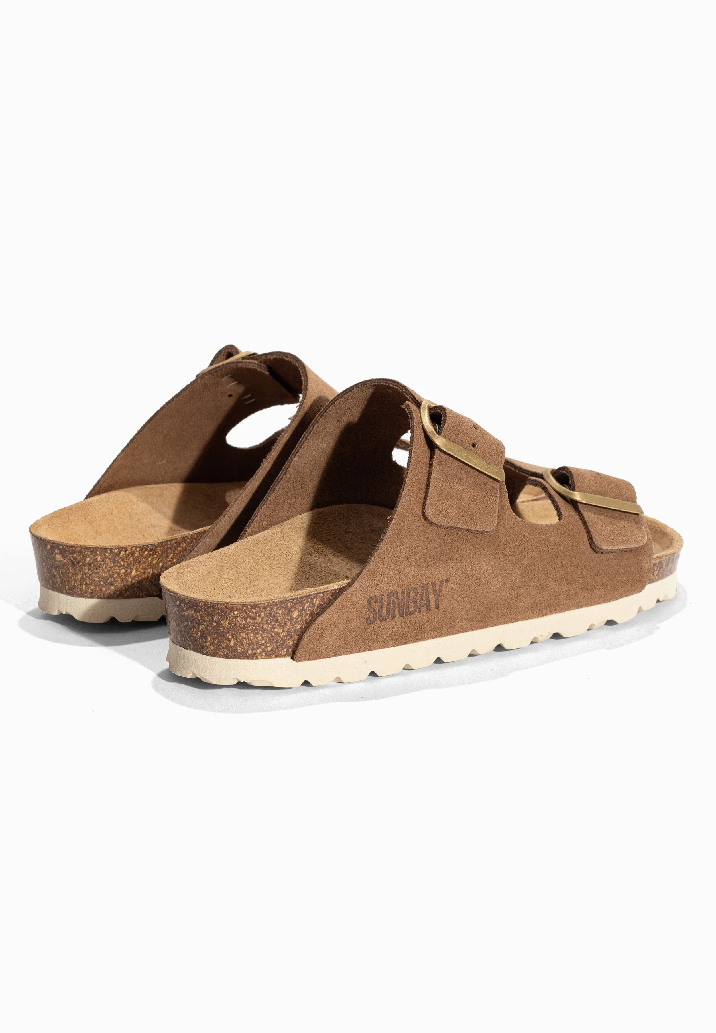 Sandales À Deux Brides Trefle - Cuir - Taupe Clair - Femme - Image 6