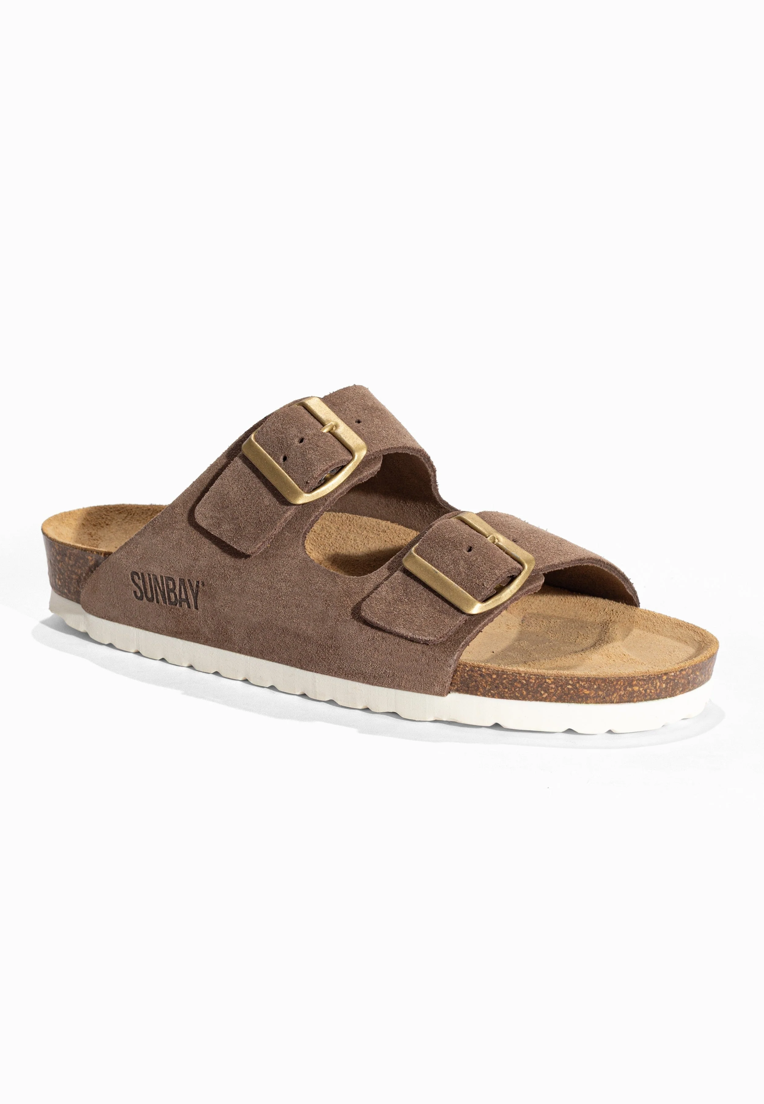 Sandales À Deux Brides Trefle - Cuir - Taupe Fonce - Femme - Image 2