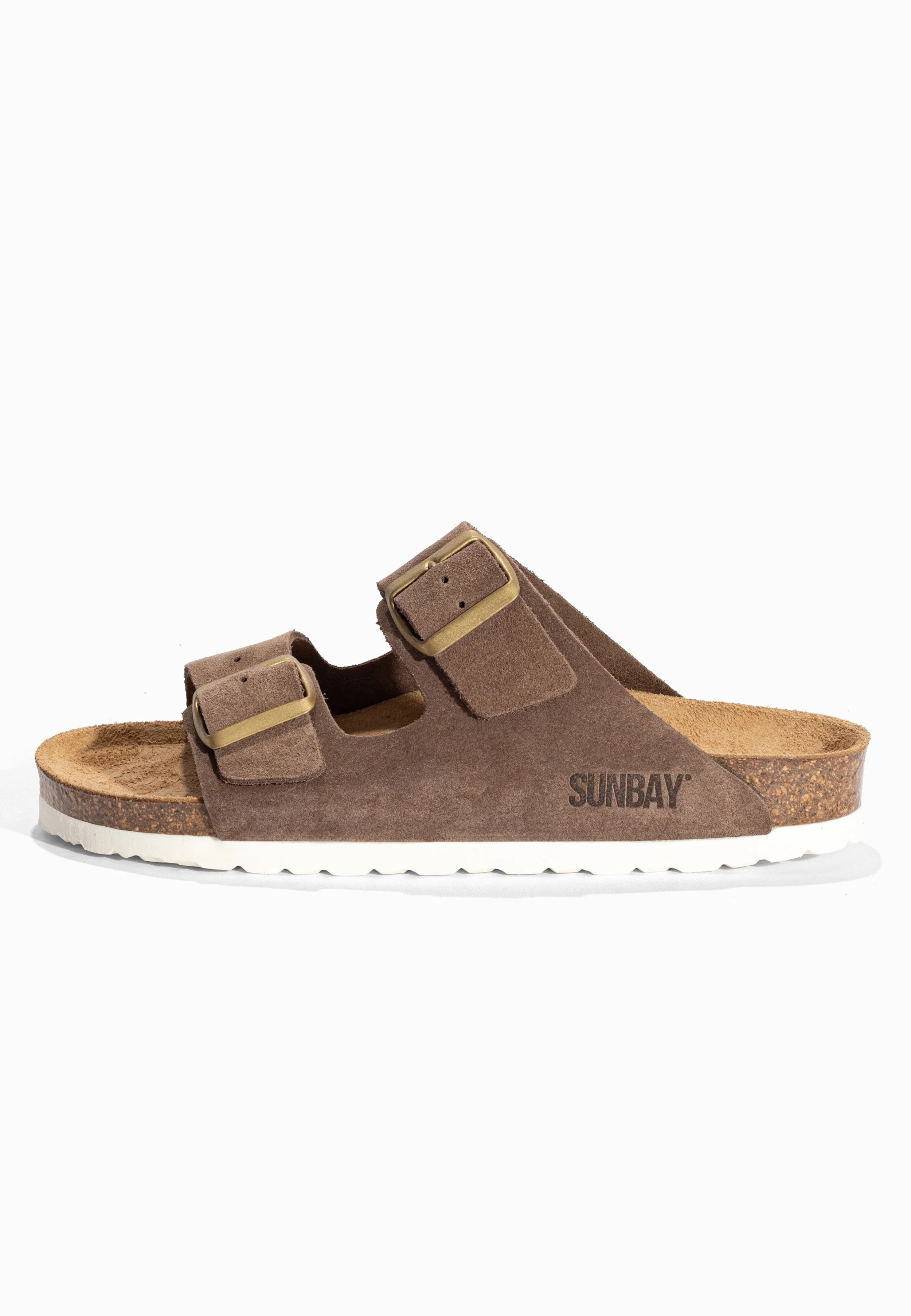 Sandales À Deux Brides Trefle - Cuir - Taupe Fonce - Femme - Image 3