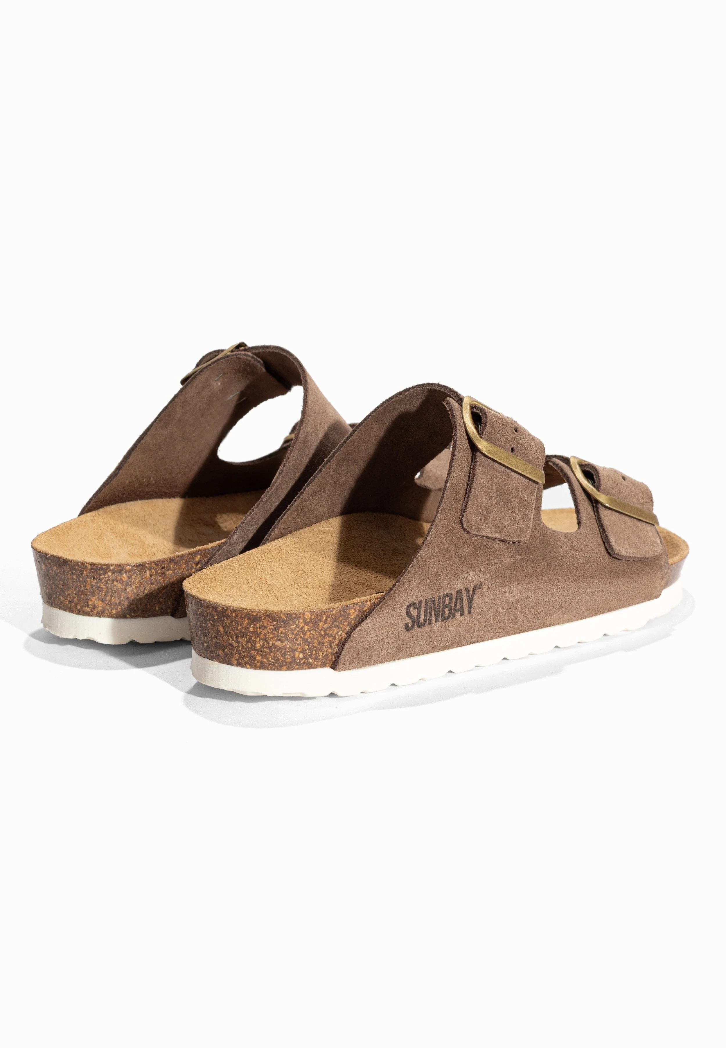 Sandales À Deux Brides Trefle - Cuir - Taupe Fonce - Femme - Image 6