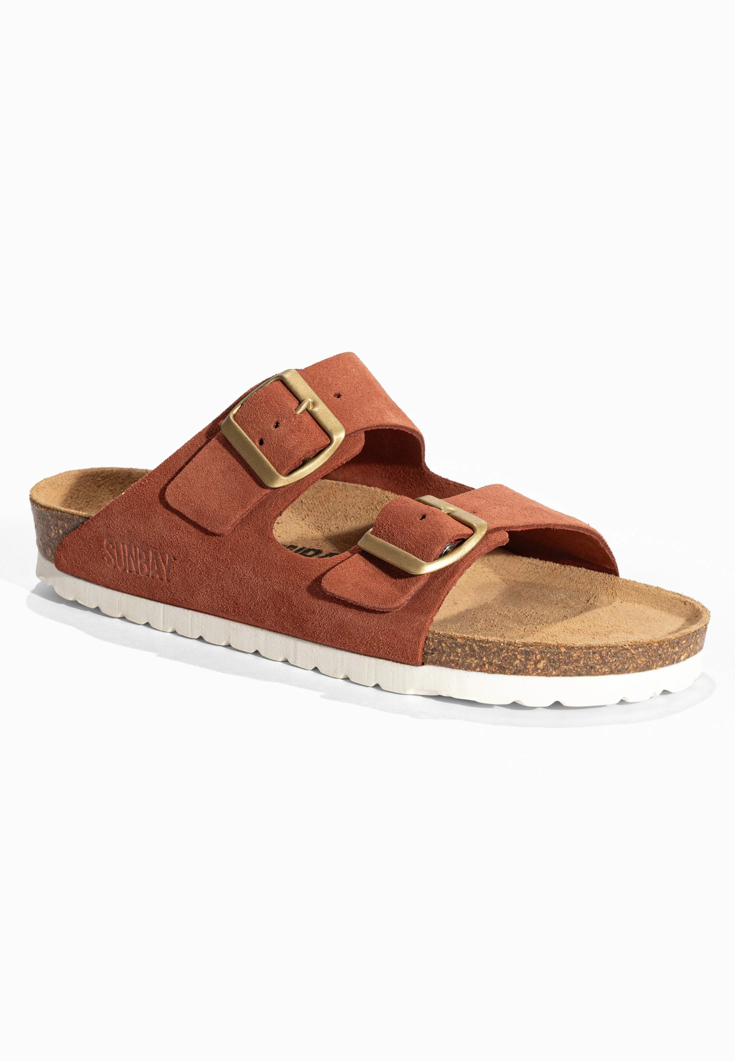 Sandales À Deux Brides Trefle - Cuir - Terracotta - Femme - Image 2