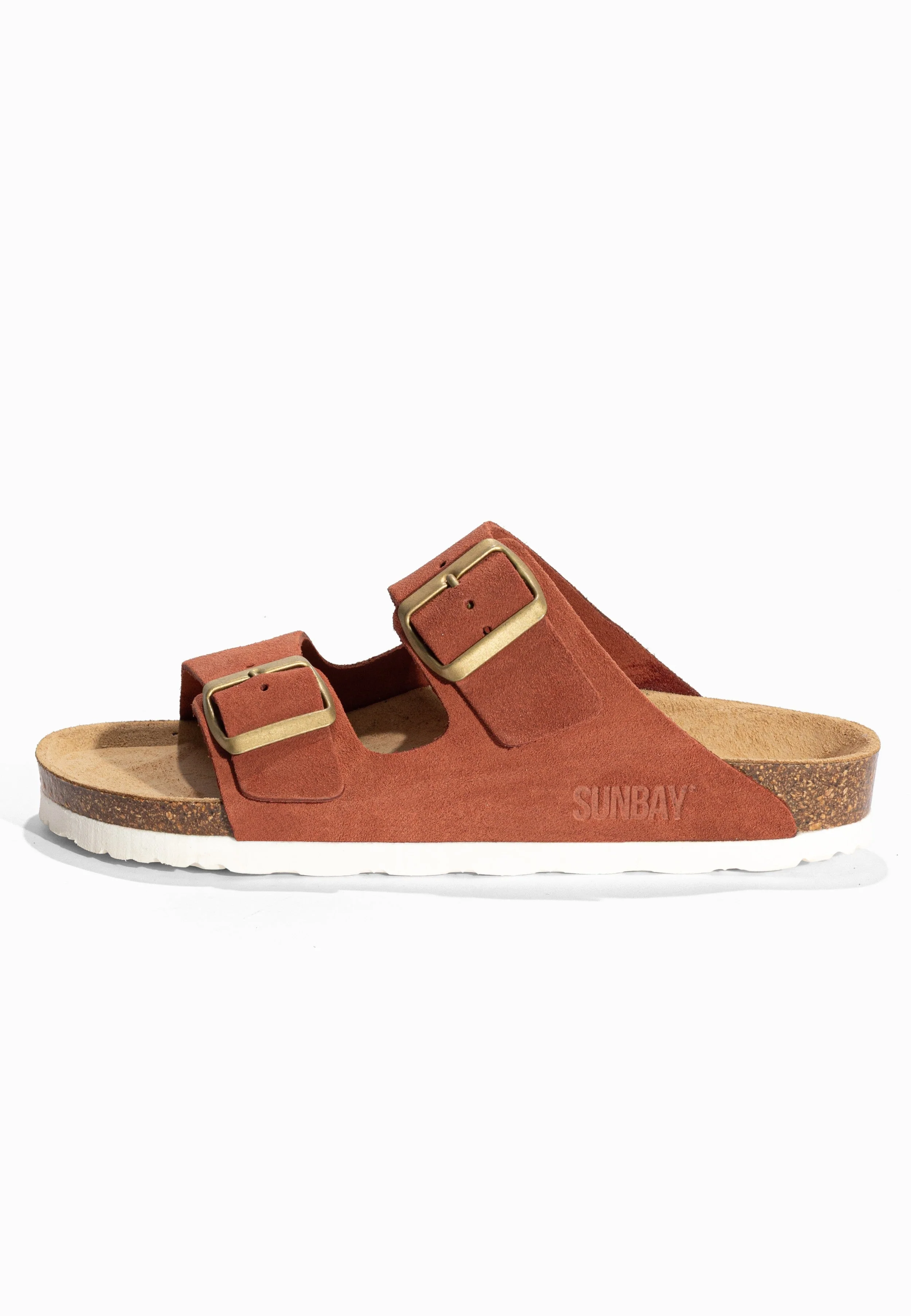 Sandales À Deux Brides Trefle - Cuir - Terracotta - Femme - Image 3