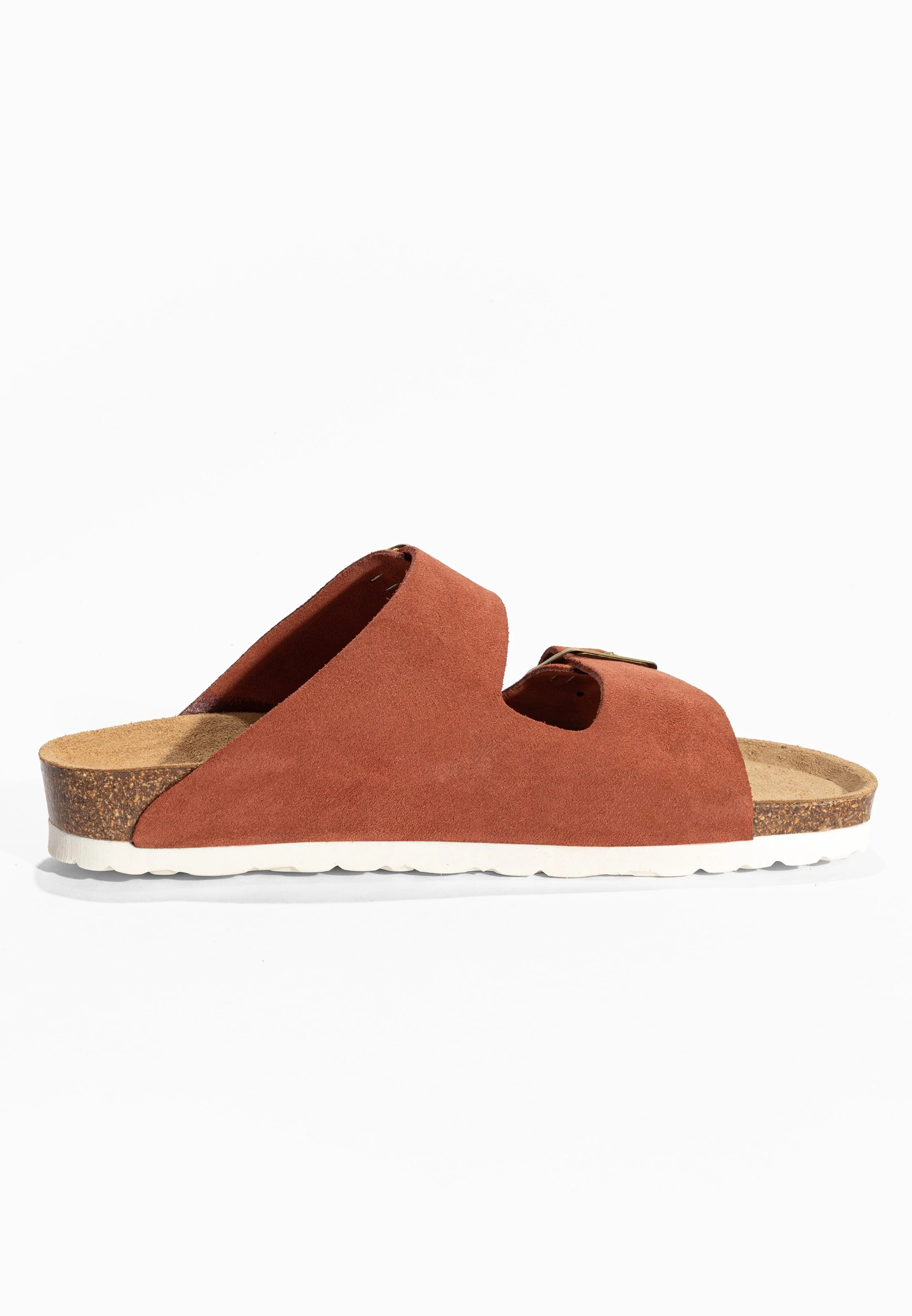 Sandales À Deux Brides Trefle - Cuir - Terracotta - Femme - Image 4