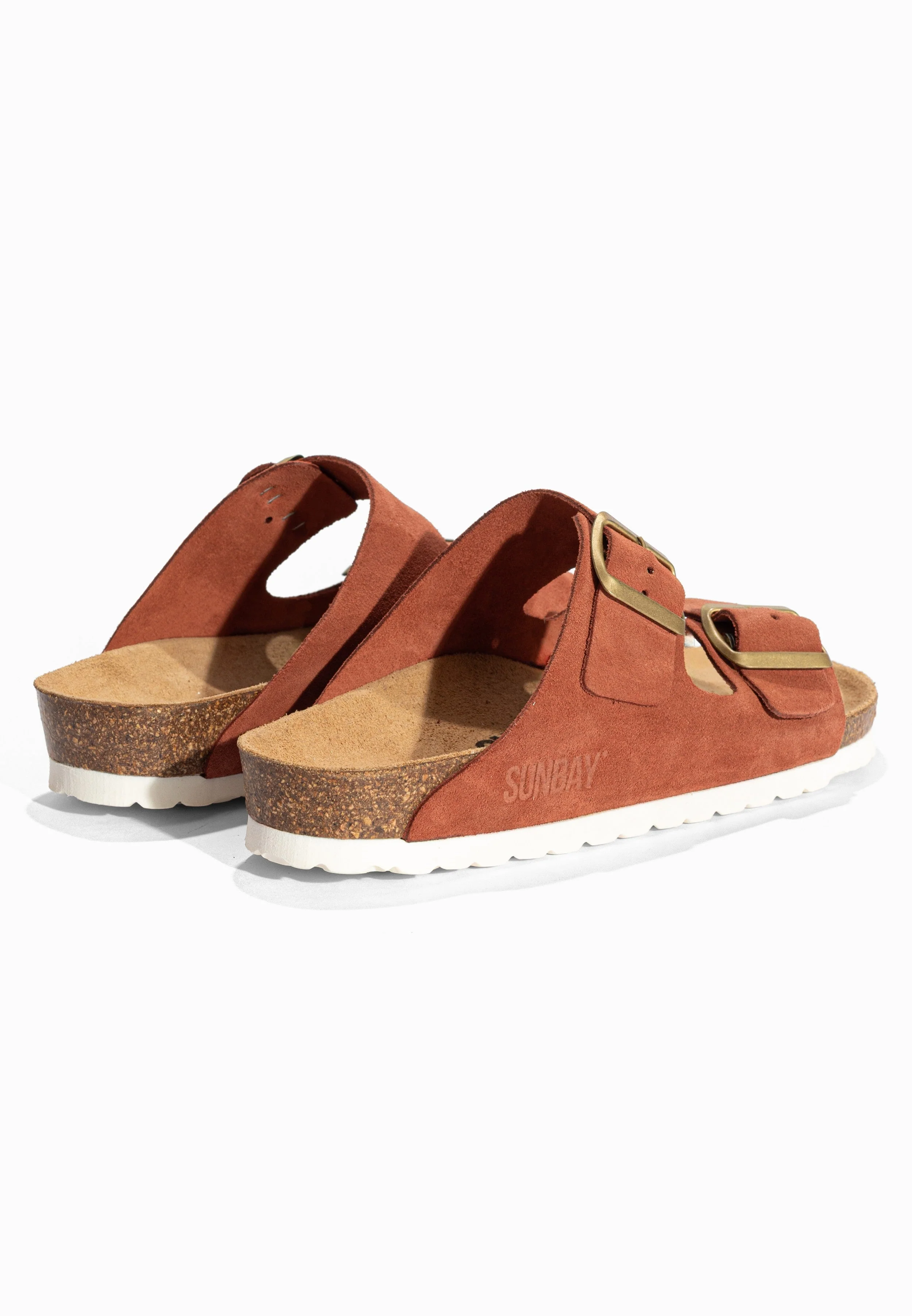 Sandales À Deux Brides Trefle - Cuir - Terracotta - Femme - Image 5