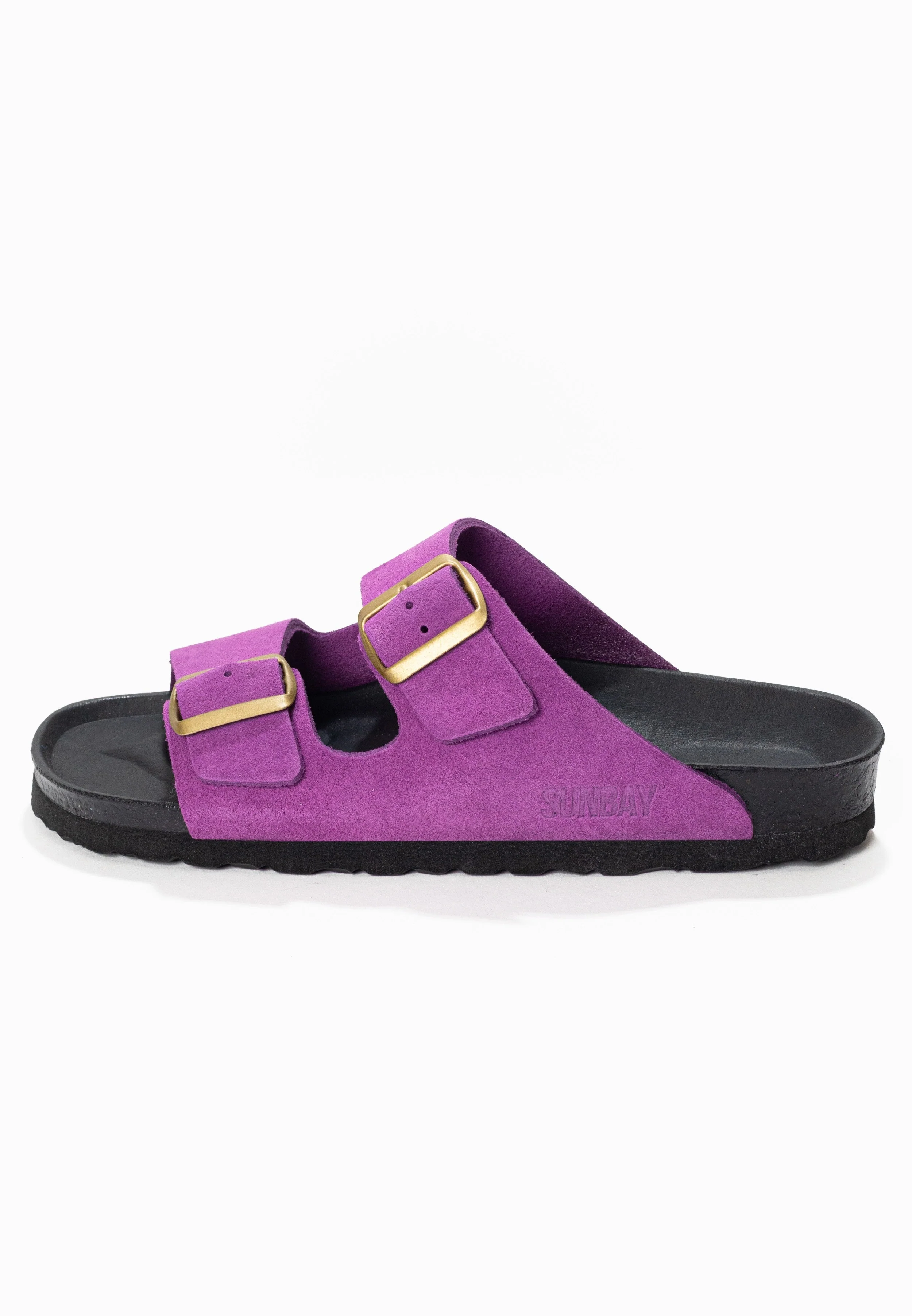 Sandales À Deux Brides Trefle - Cuir - Purple - Femme - Image 3