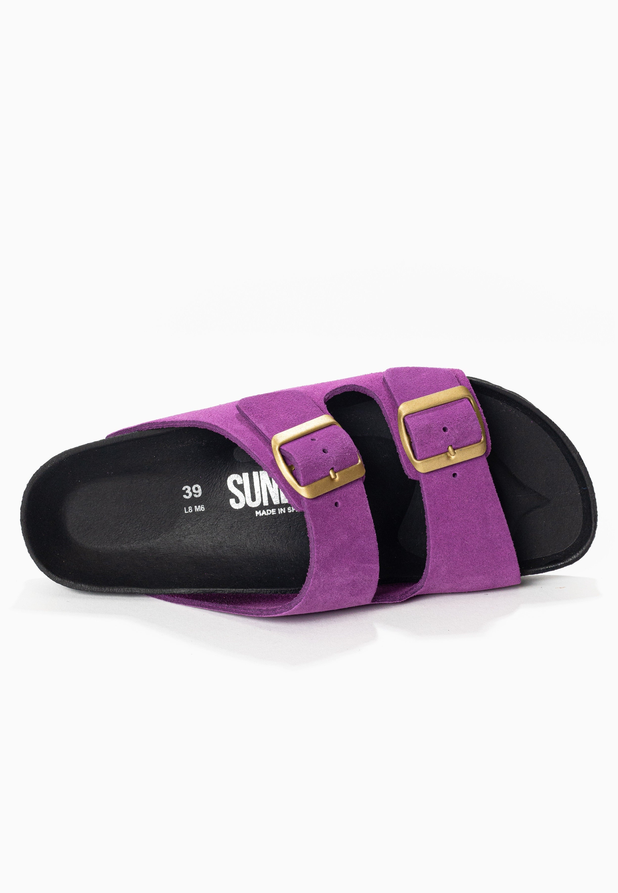 Sandales À Deux Brides Trefle - Cuir - Purple - Femme - Image 5