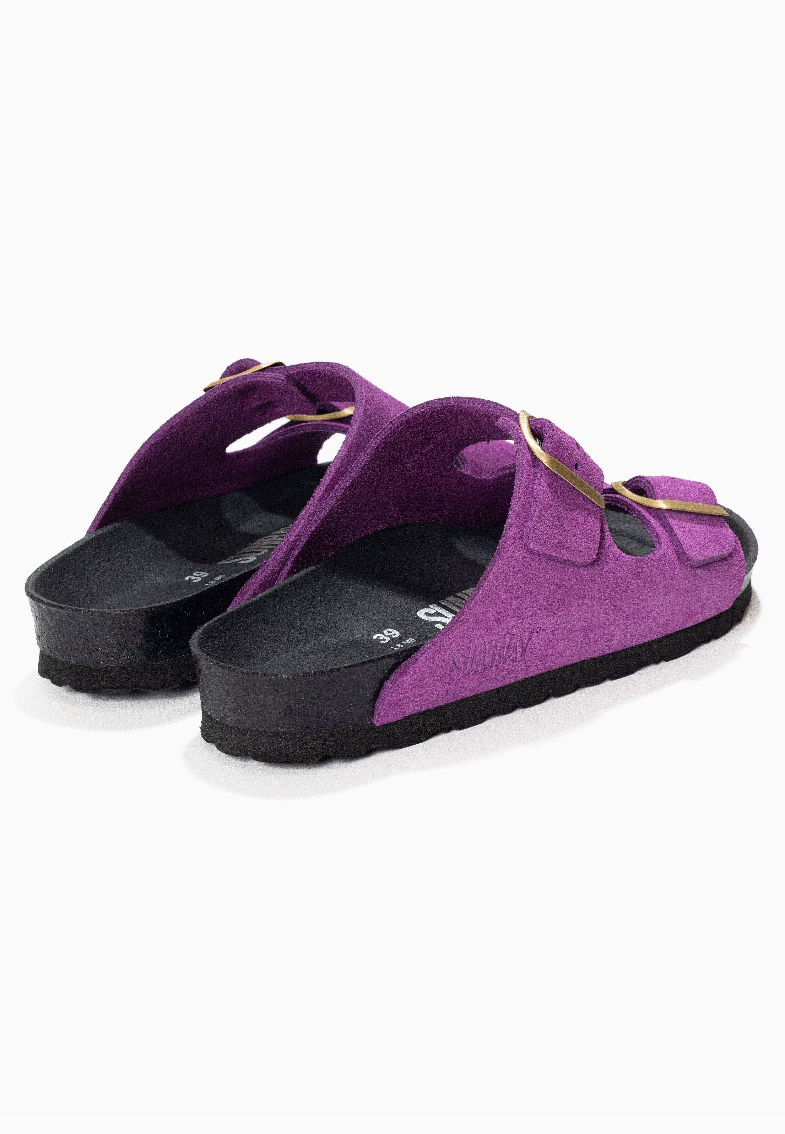 Sandales À Deux Brides Trefle - Cuir - Purple - Femme - Image 6