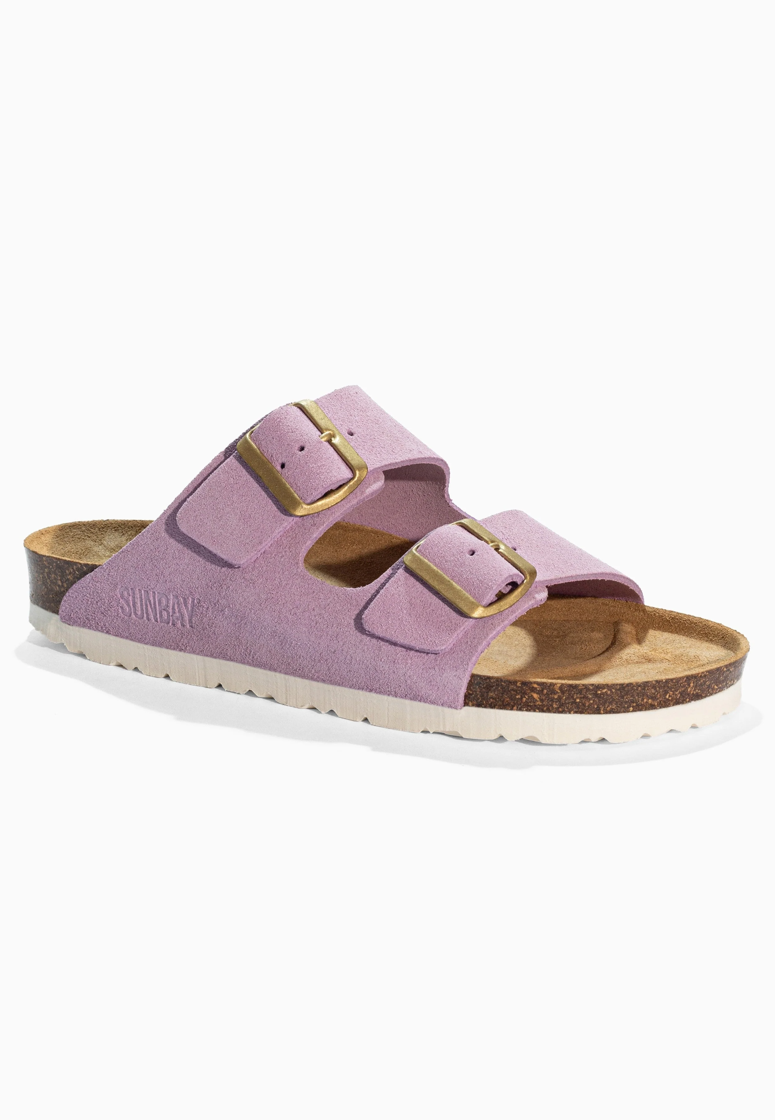 Sandales À Deux Brides Trefle - Cuir - Lila - Femme - Image 2