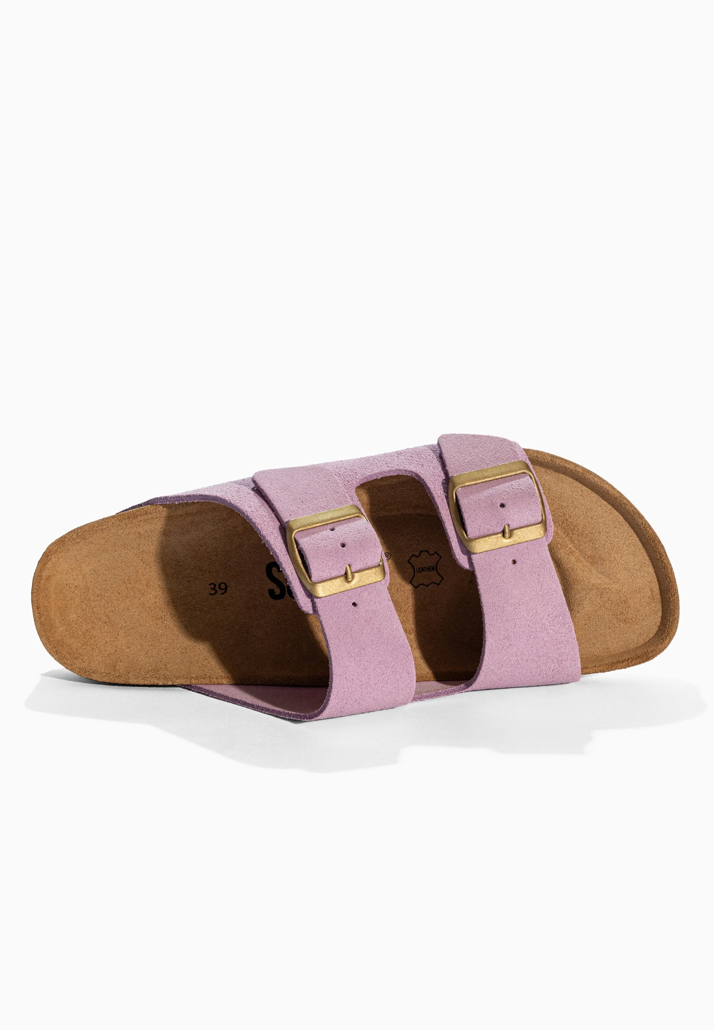 Sandales À Deux Brides Trefle - Cuir - Lila - Femme - Image 5