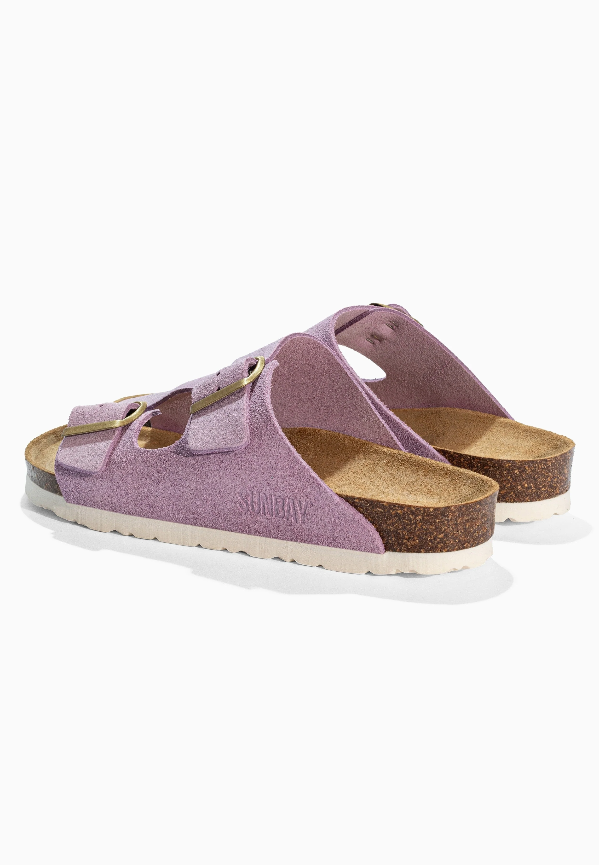 Sandales À Deux Brides Trefle - Cuir - Lila - Femme - Image 6