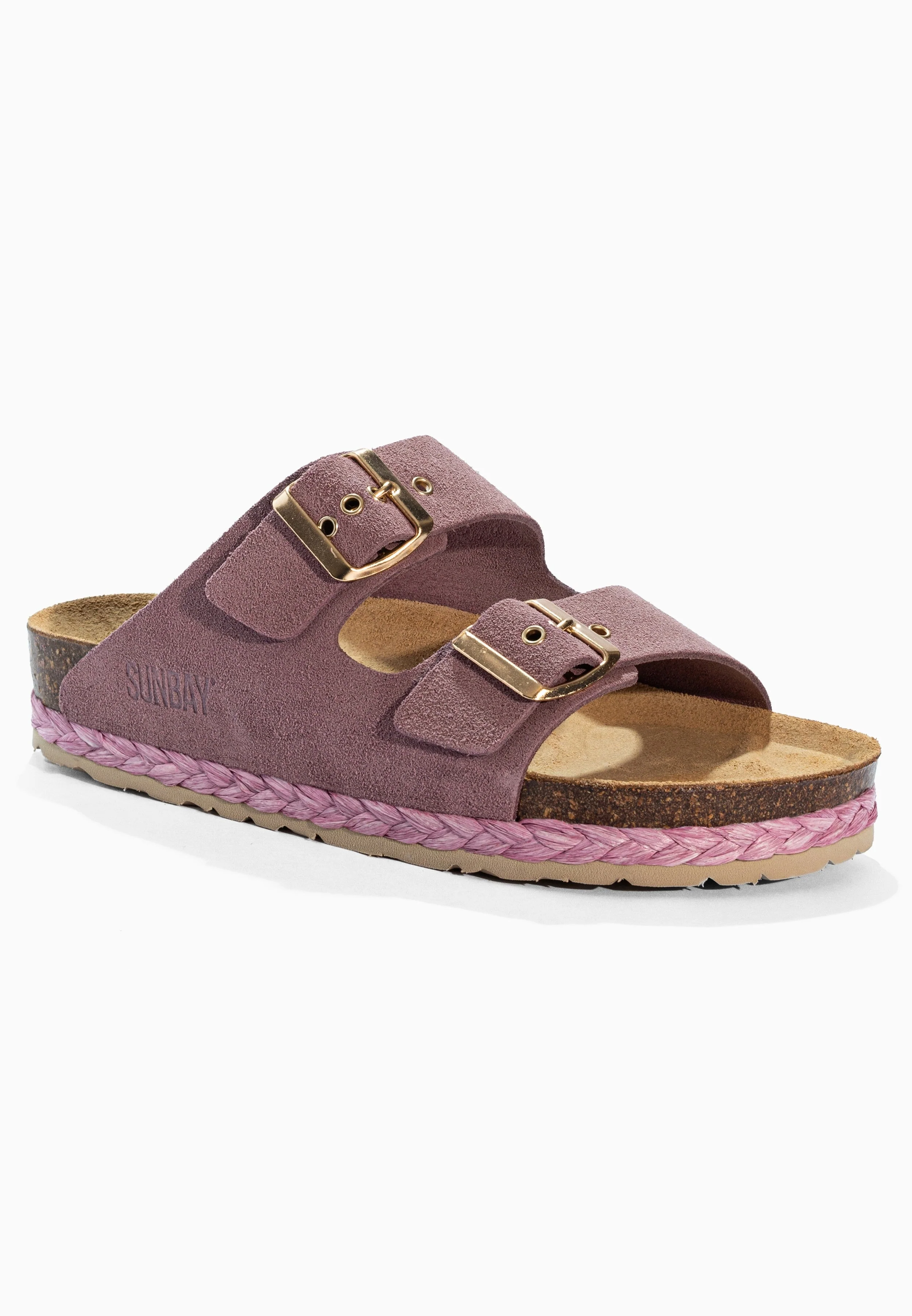 Sandales À Deux Brides Trefle - Cuir - Lila - Femme - Image 2