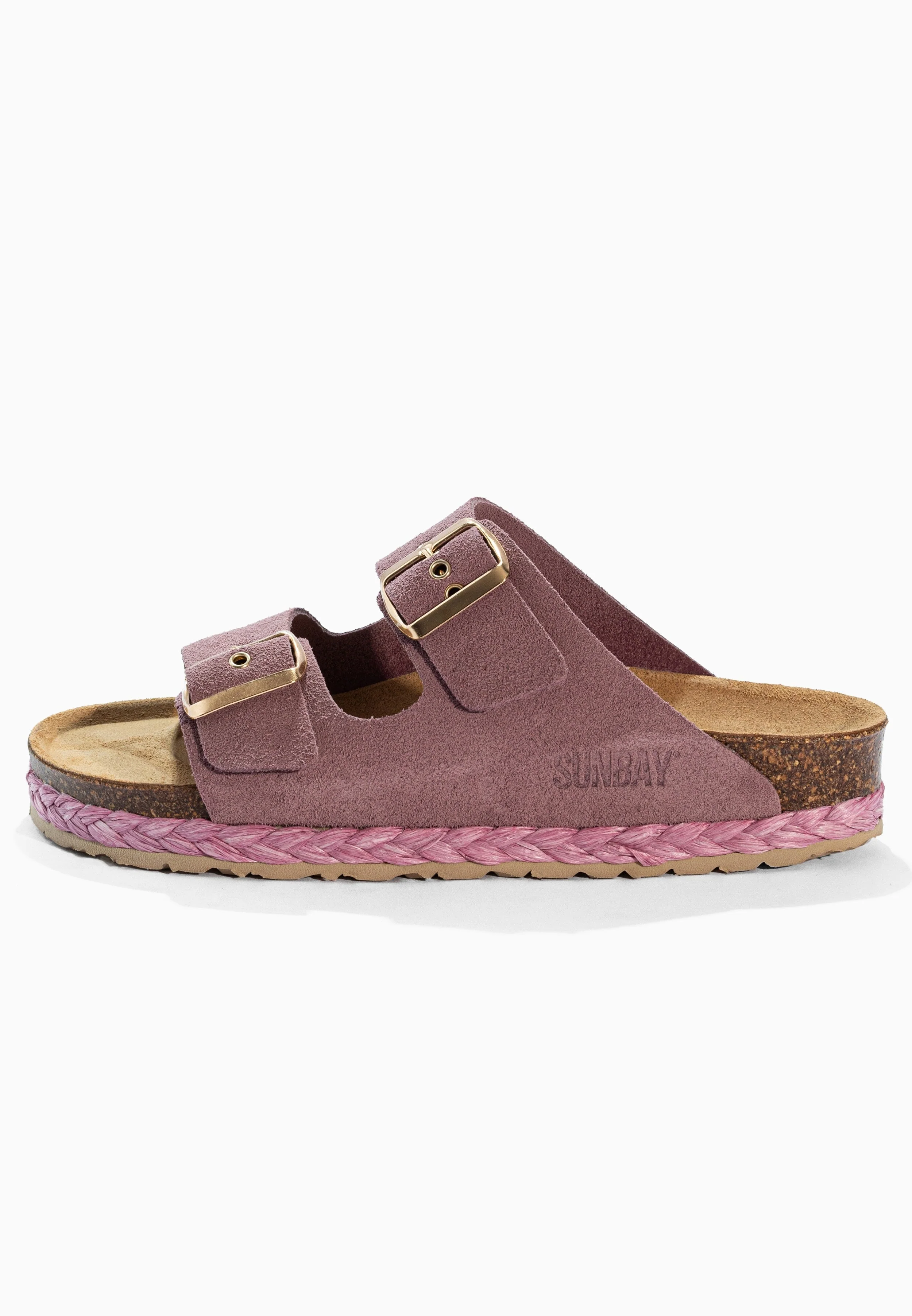 Sandales À Deux Brides Trefle - Cuir - Lila - Femme - Image 3
