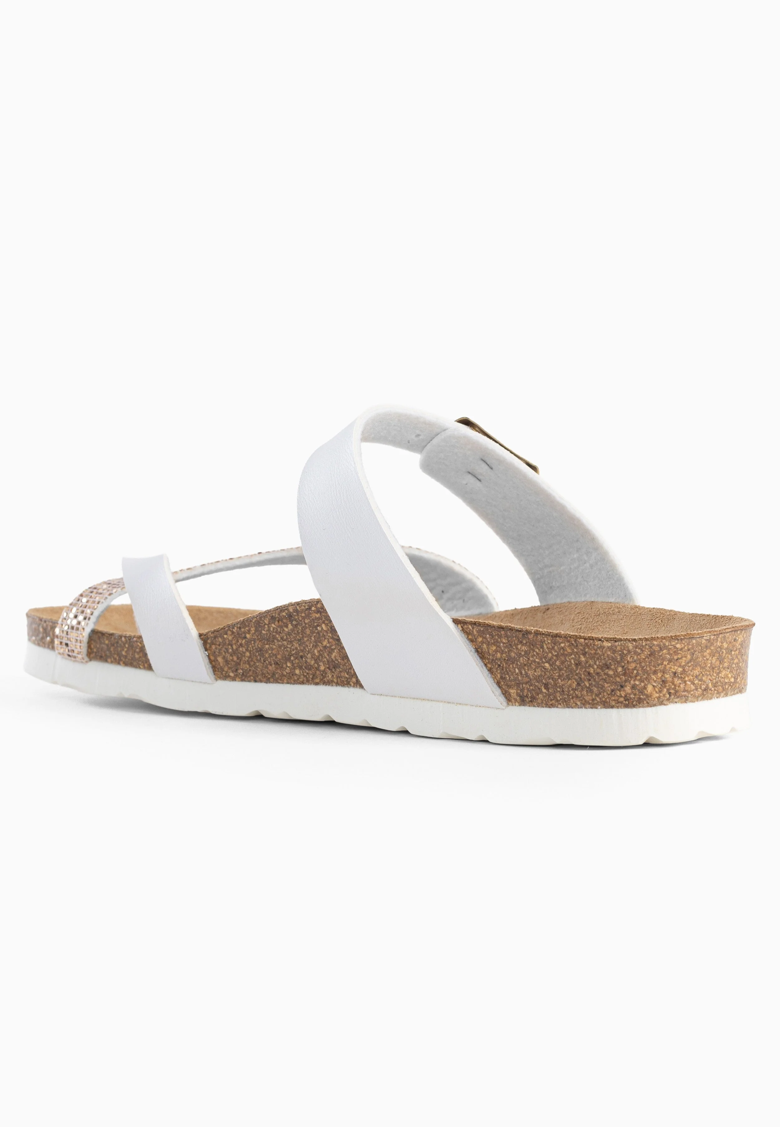 Sandales À Entre-Doigts Tulipe - White/Gold Glitter - Femme - Image 2