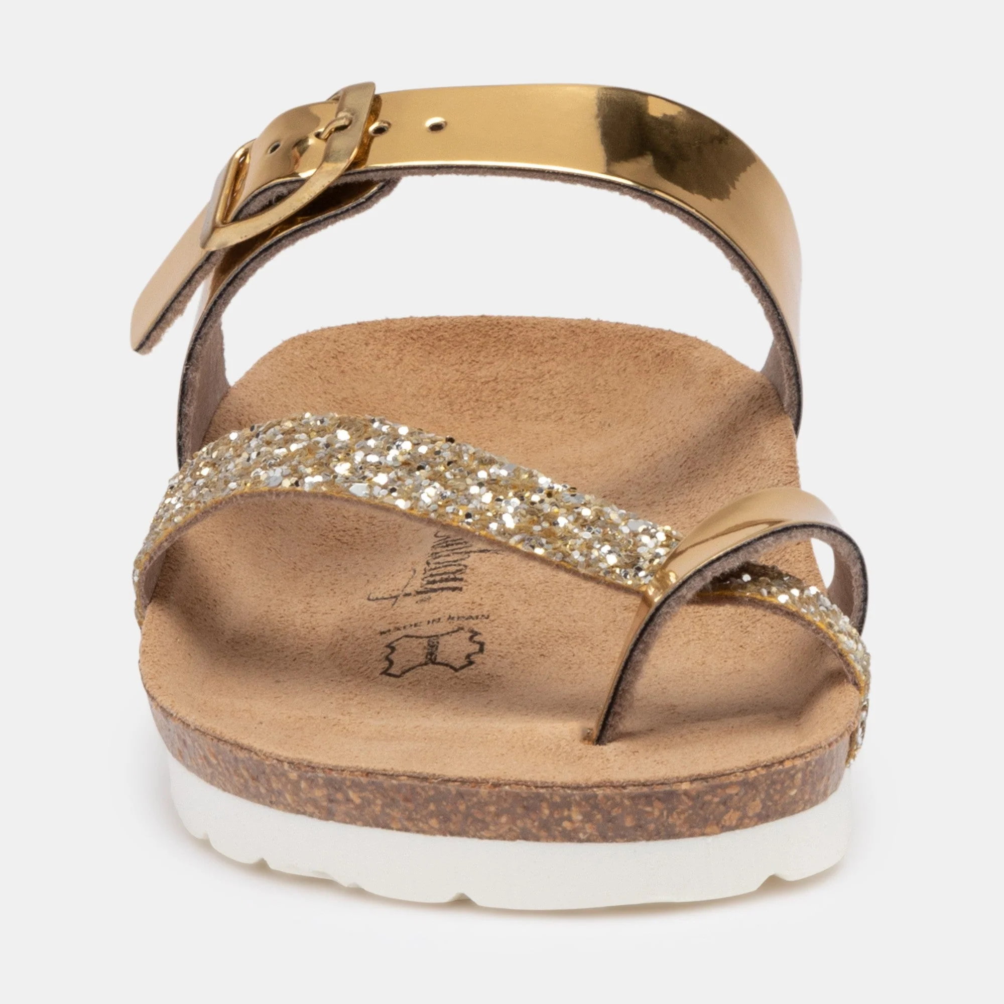 Sandales À Entre-Doigts Tulipe - Gold/Gold Glitter - Femme - Image 2