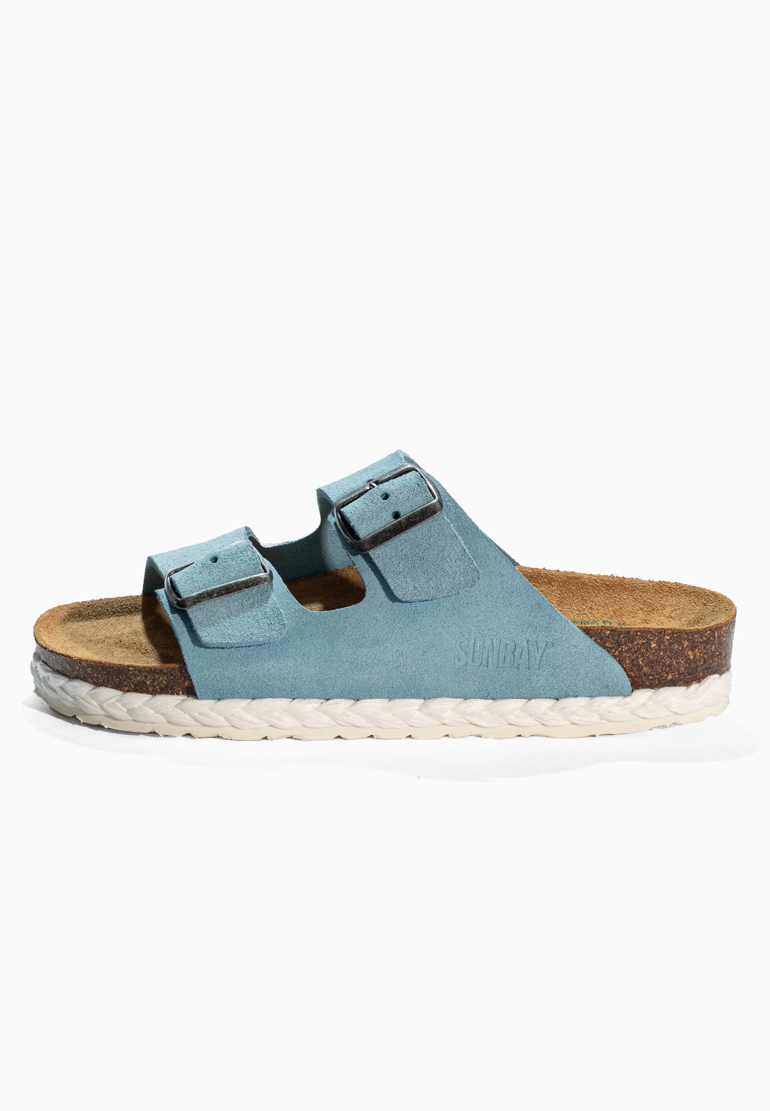 Sandales À Deux Brides Turmero - Cuir - Sky Blue - Femme - Image 3